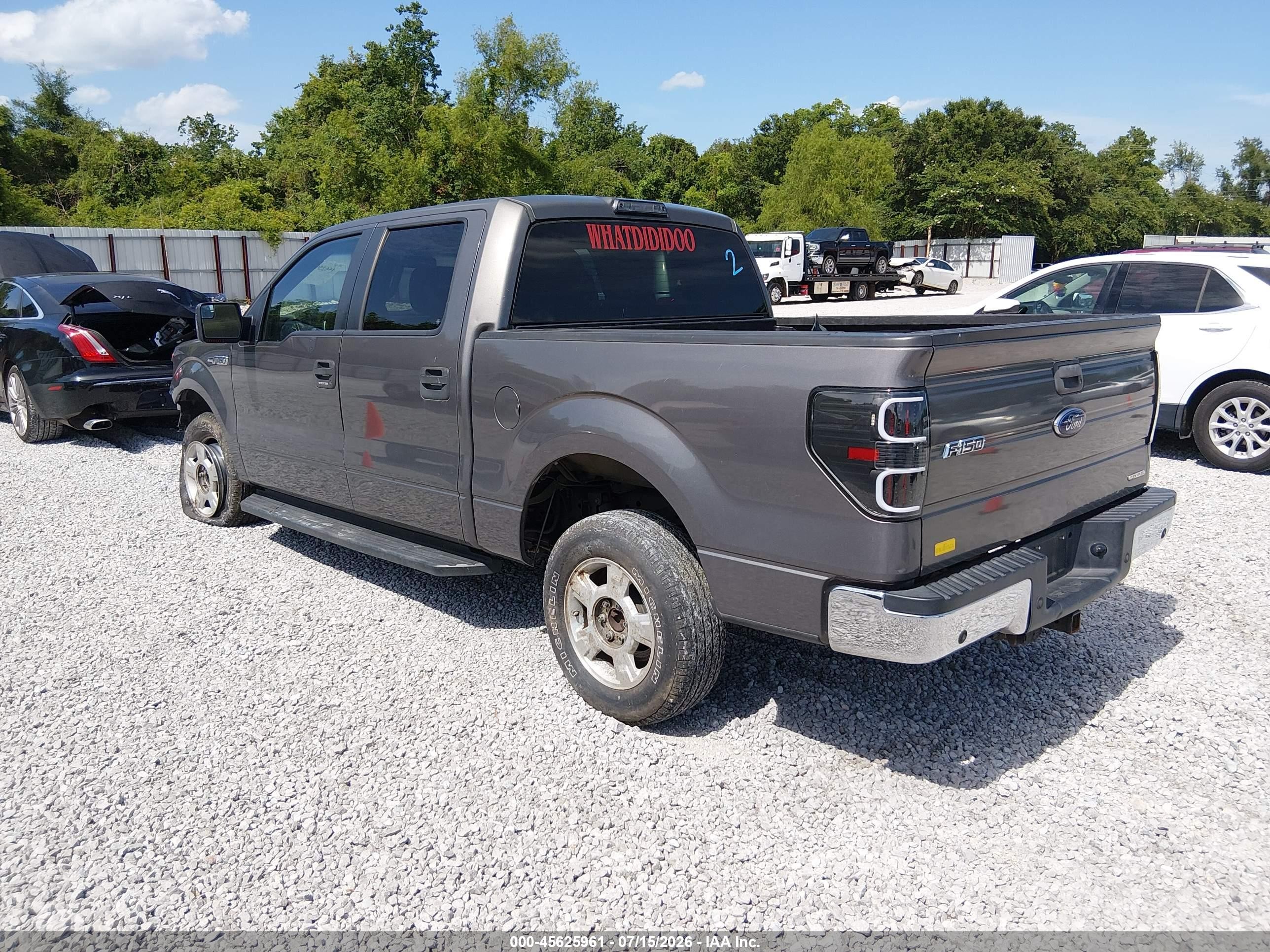 2013 Ford F-150 Xlt Gray vin: 1FTEW1CM0DKD61764