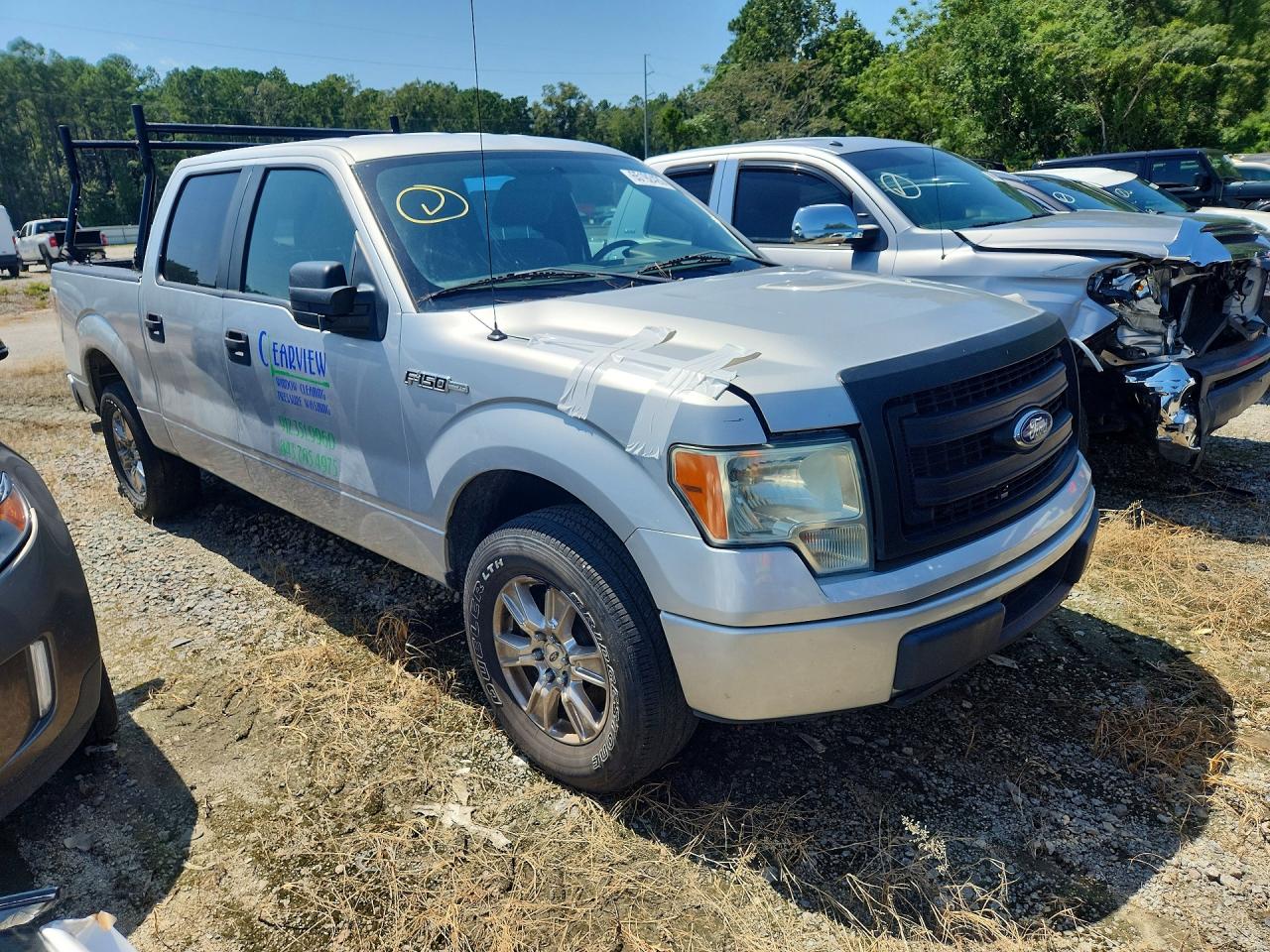 2014 Ford F150 Supercrew Silver vin: 1FTEW1CM0EKG33909