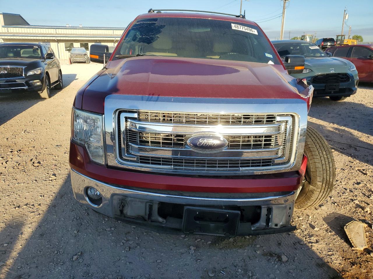 2013 Ford F150 Supercrew Maroon vin: 1FTEW1CM1DFE03660