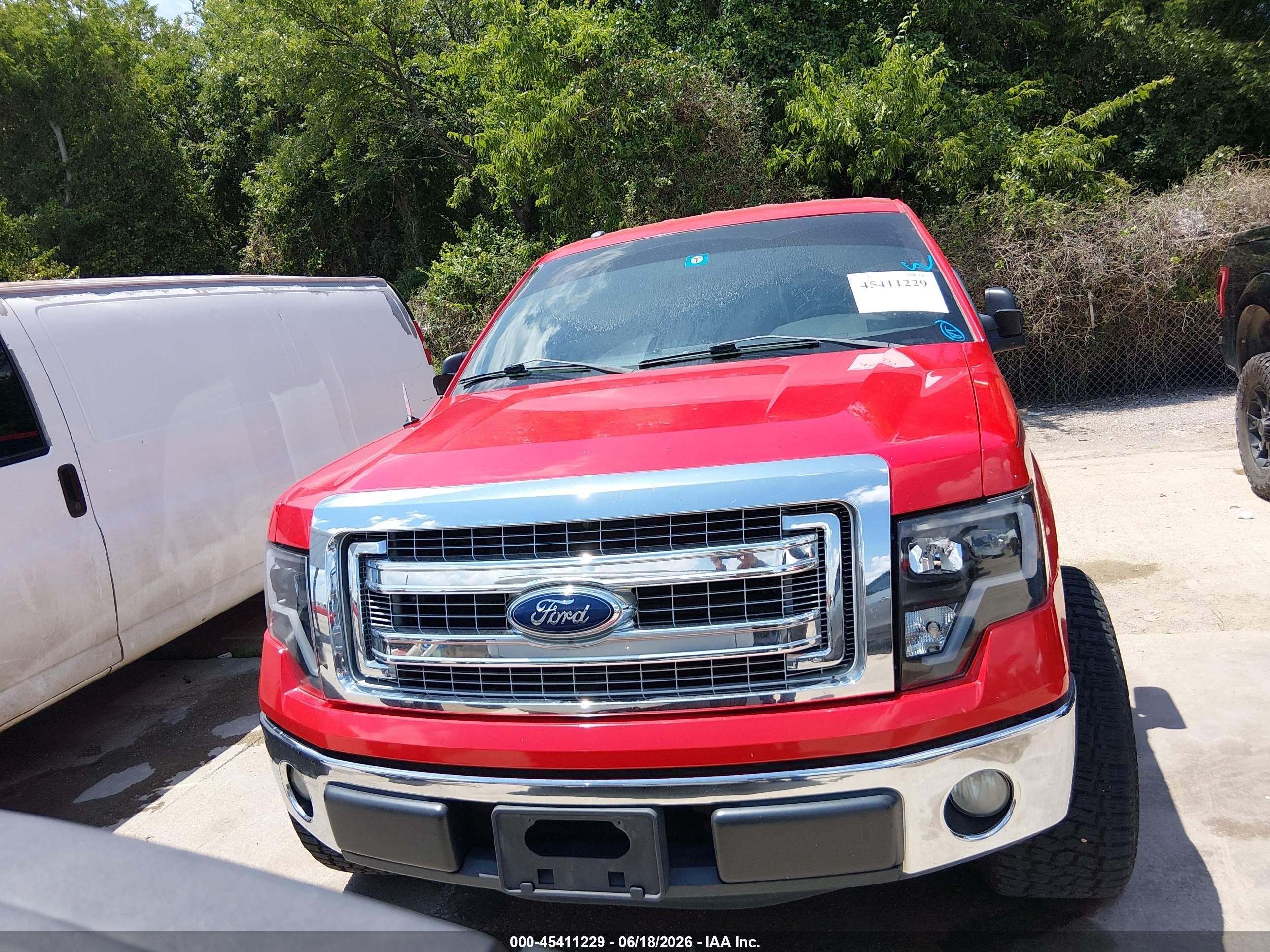 2013 Ford F-150 Xl/xlt Red vin: 1FTEW1CM1DKF71290