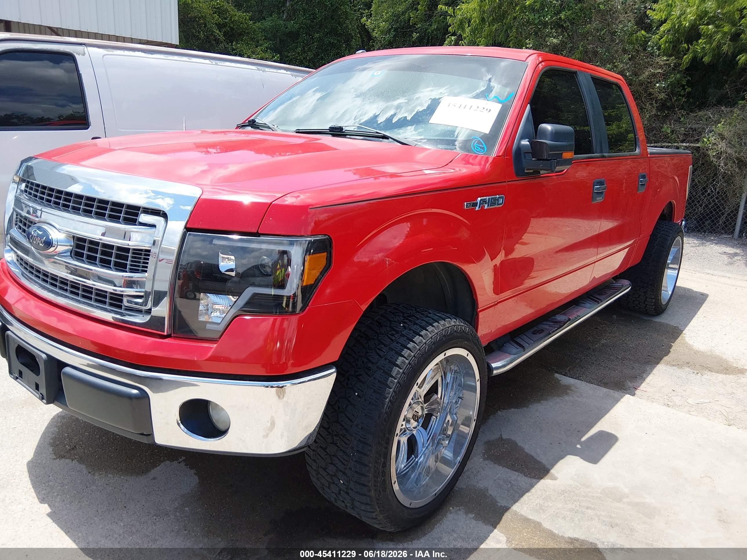 2013 Ford F-150 Xl/xlt Red vin: 1FTEW1CM1DKF71290