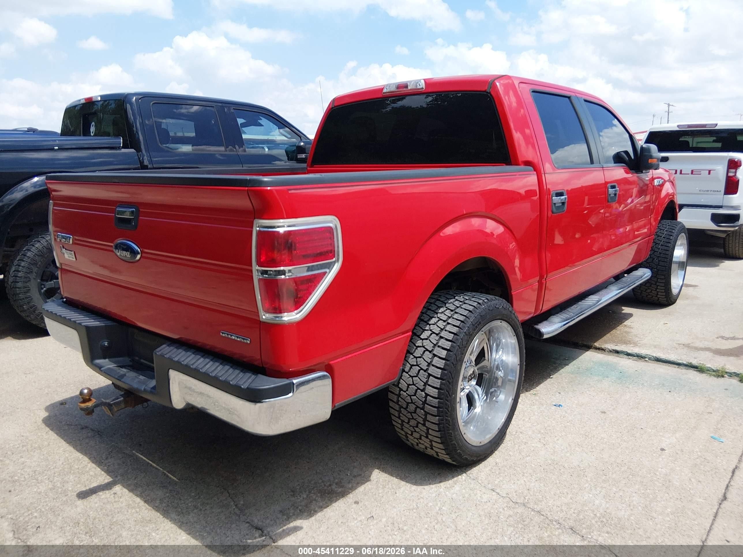 2013 Ford F-150 Xl/xlt Red vin: 1FTEW1CM1DKF71290