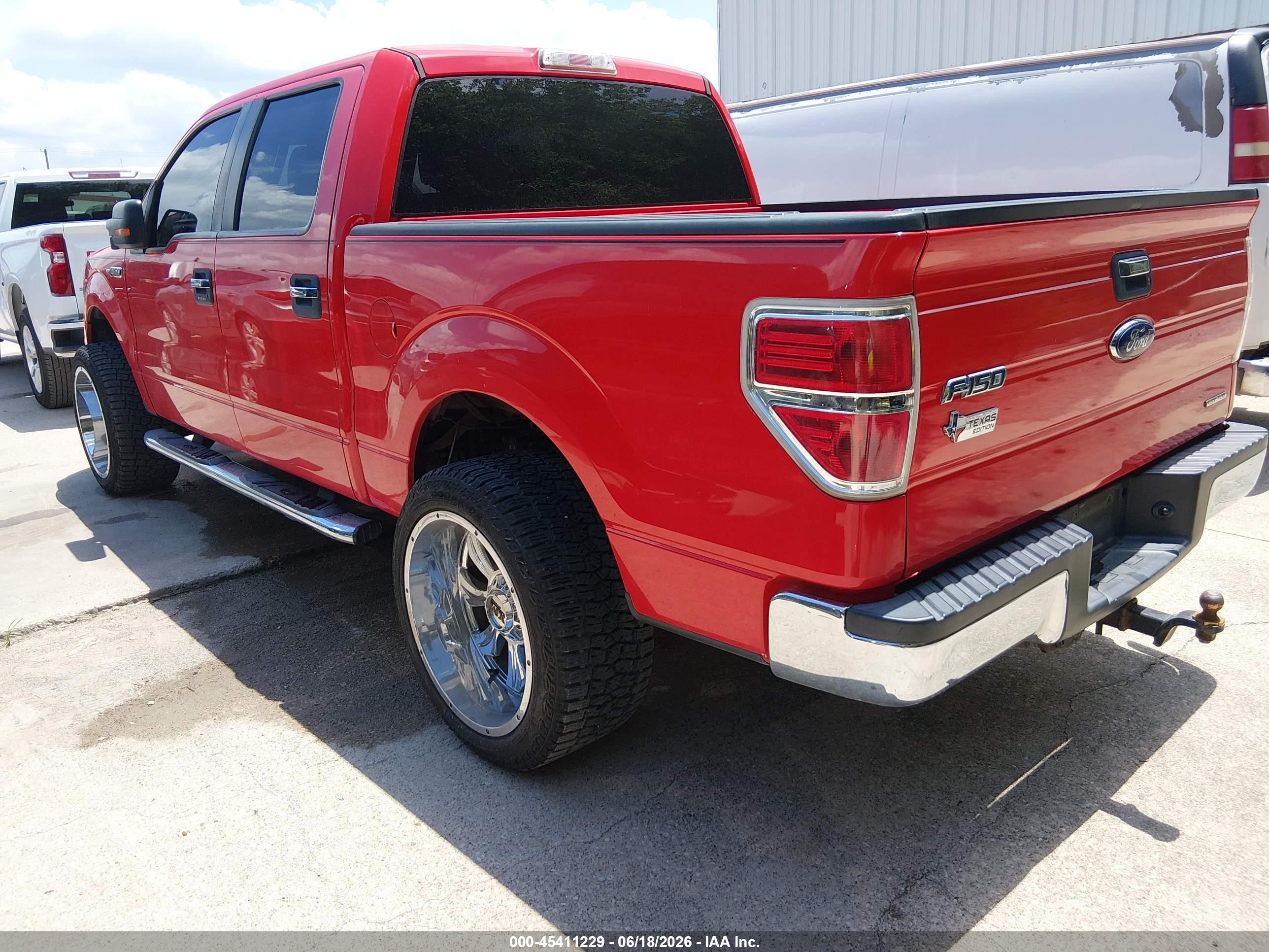 2013 Ford F-150 Xl/xlt Red vin: 1FTEW1CM1DKF71290