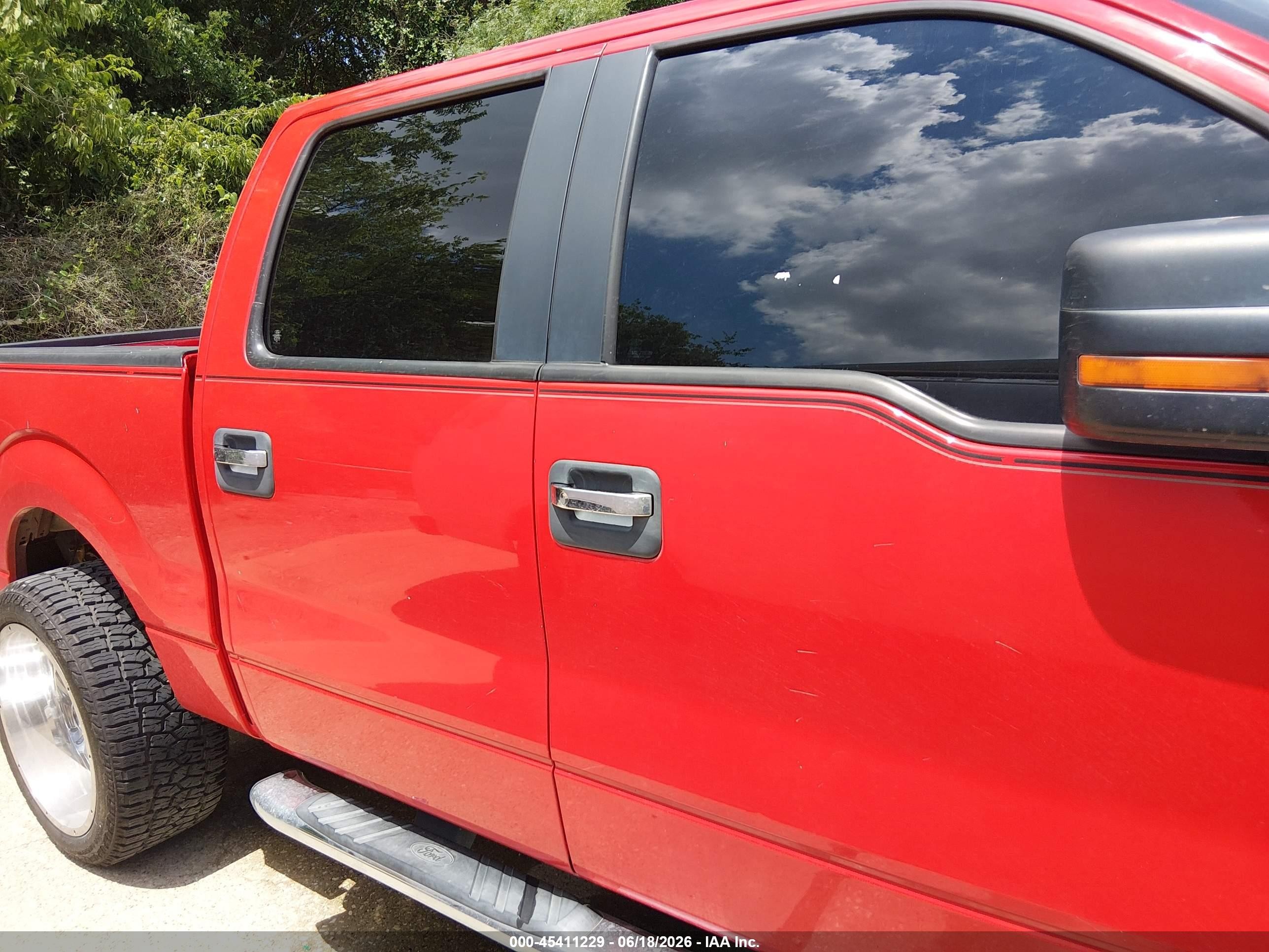2013 Ford F-150 Xl/xlt Red vin: 1FTEW1CM1DKF71290