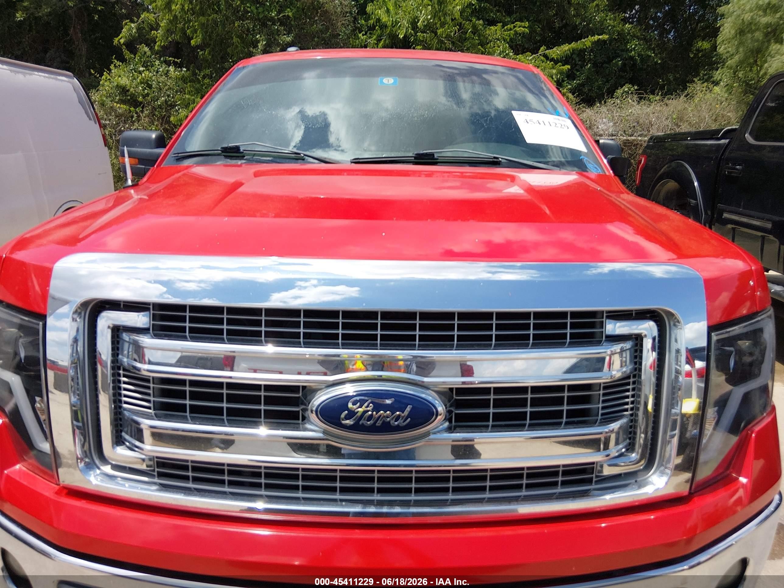 2013 Ford F-150 Xl/xlt Red vin: 1FTEW1CM1DKF71290