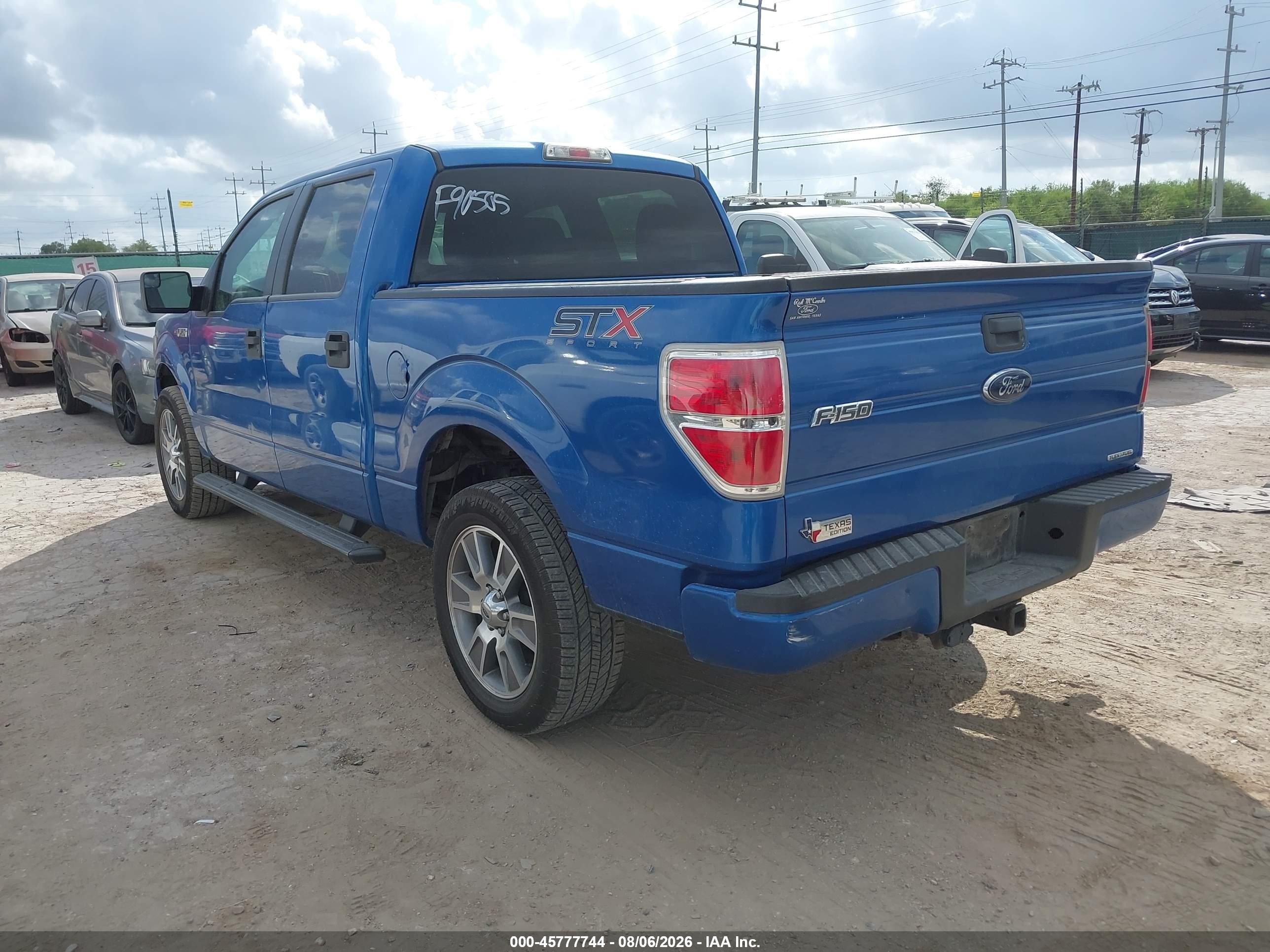 2014 Ford F-150 Stx Blue vin: 1FTEW1CM1EKF90505