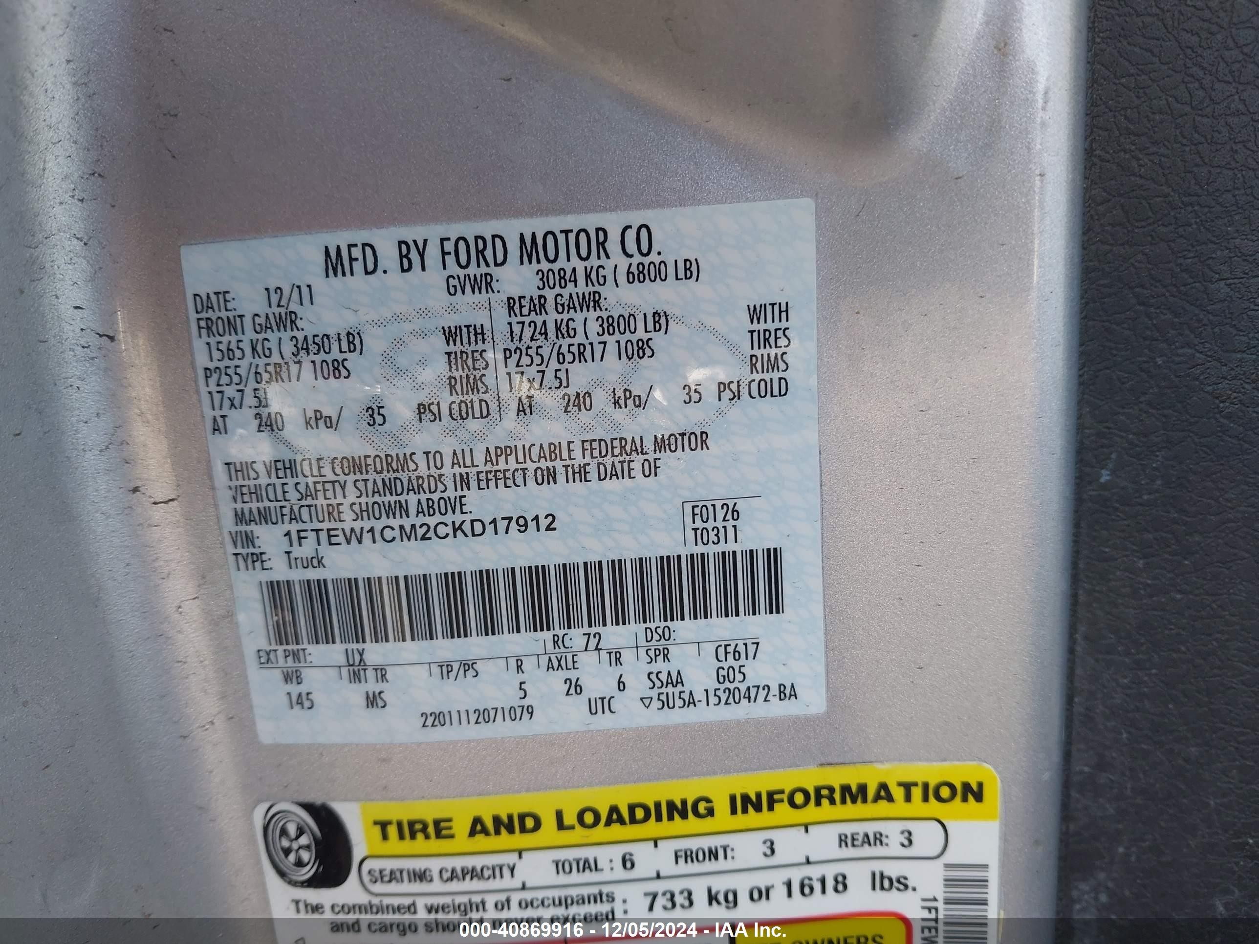 2012 Ford F-150 Xlt Silver vin: 1FTEW1CM2CKD17912