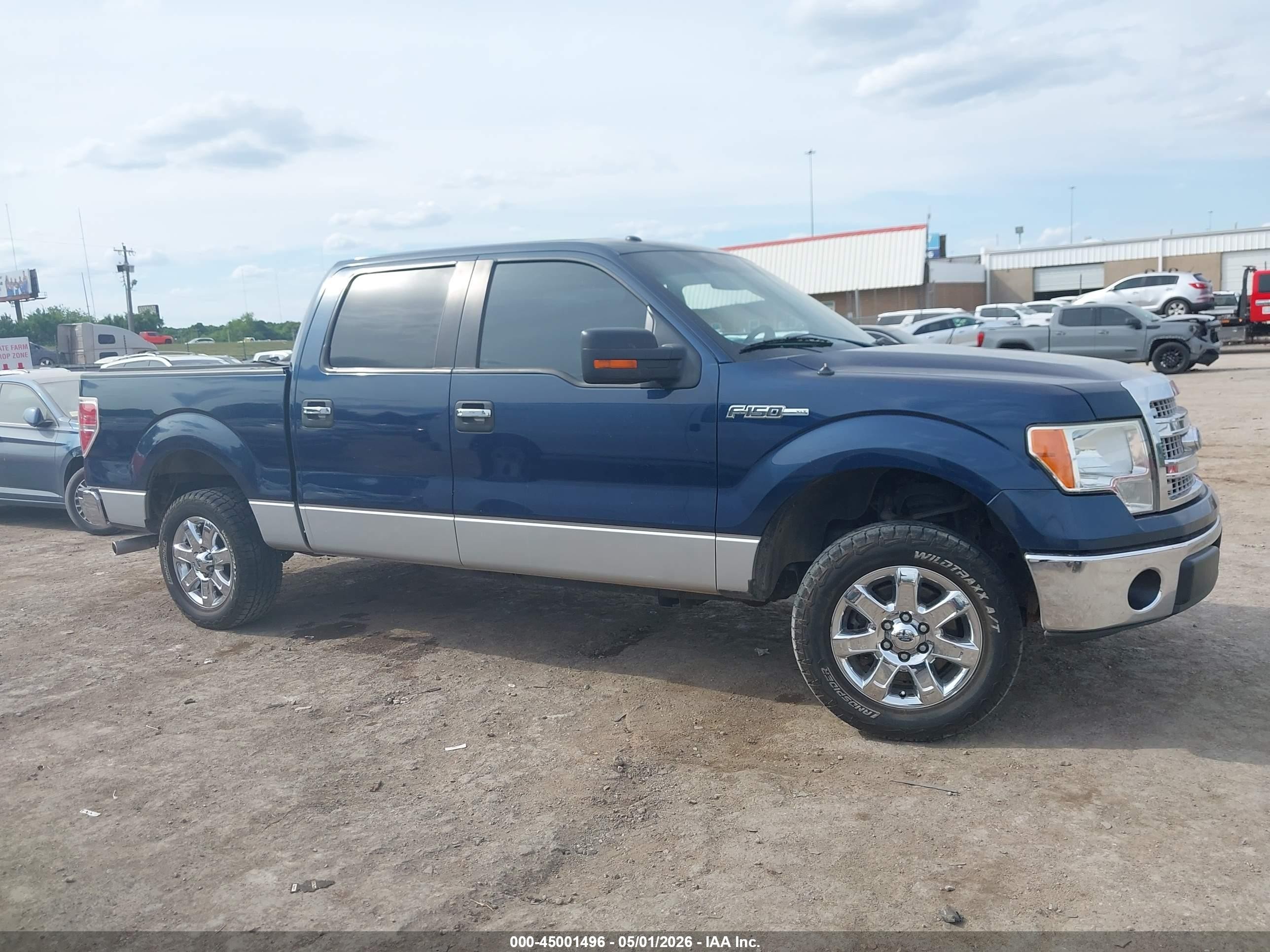 2013 Ford F-150 Xlt Blue vin: 1FTEW1CM2DKE44256