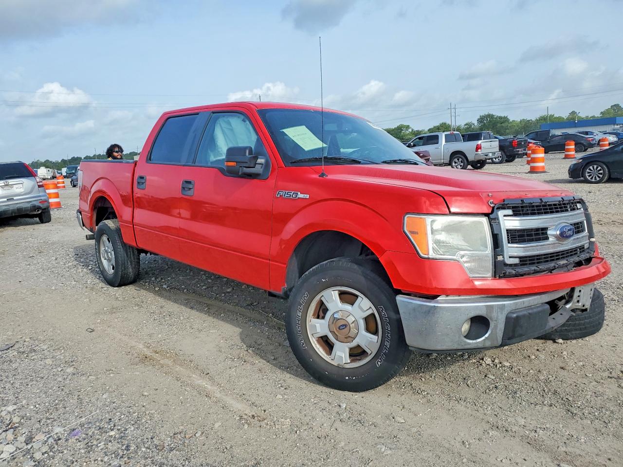 2014 Ford F150 Supercrew Red vin: 1FTEW1CM2EFA78244