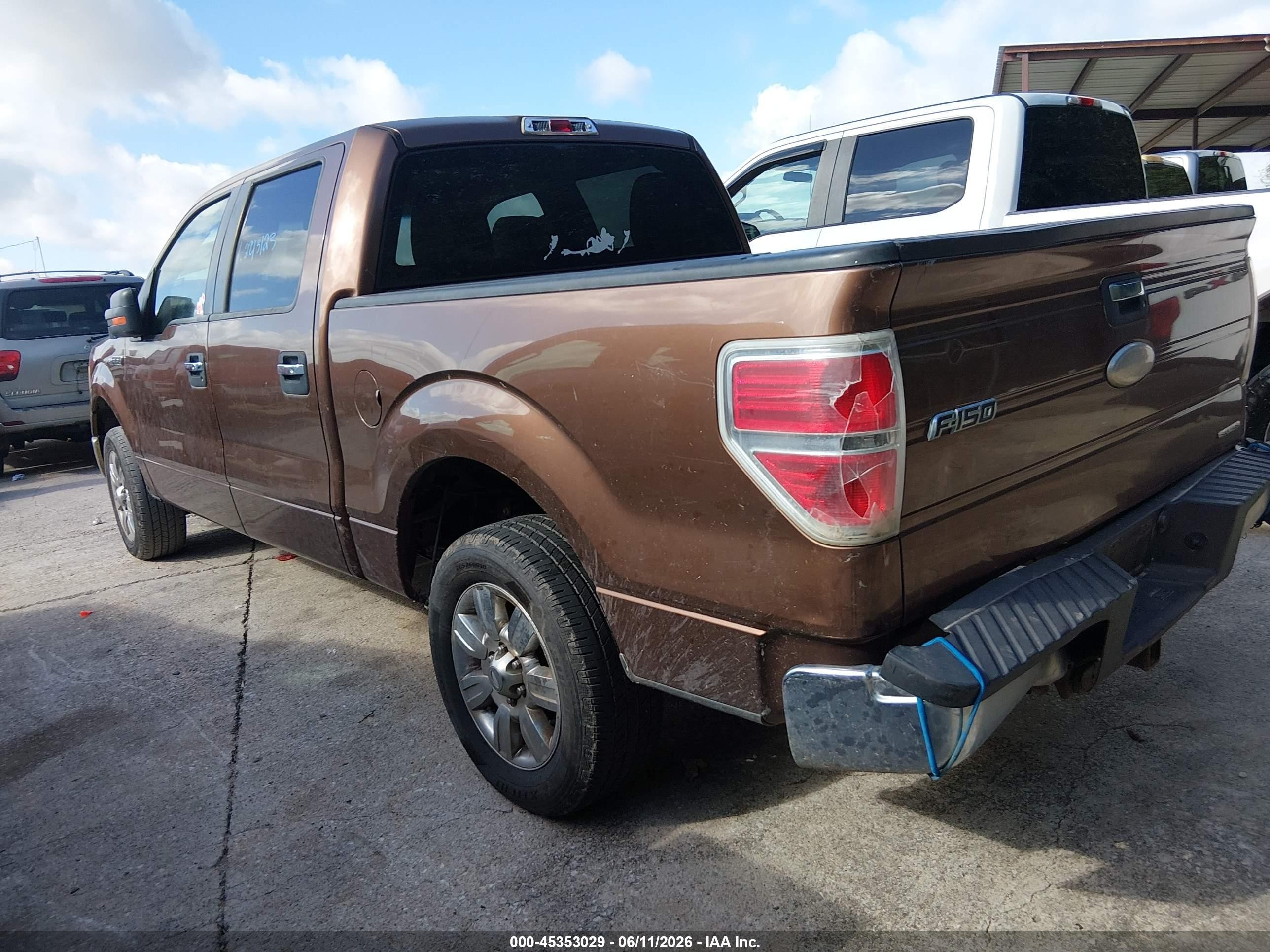 2011 Ford F-150 Xlt Brown vin: 1FTEW1CM3BFC21097