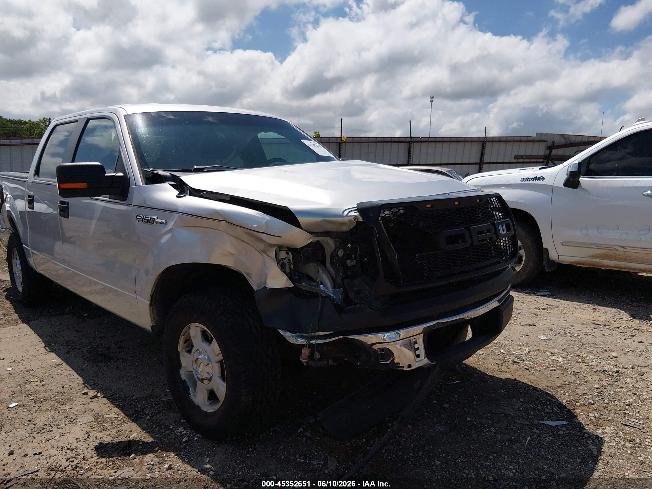 2013 Ford F-150 Xl White vin: 1FTEW1CM3DFA73519