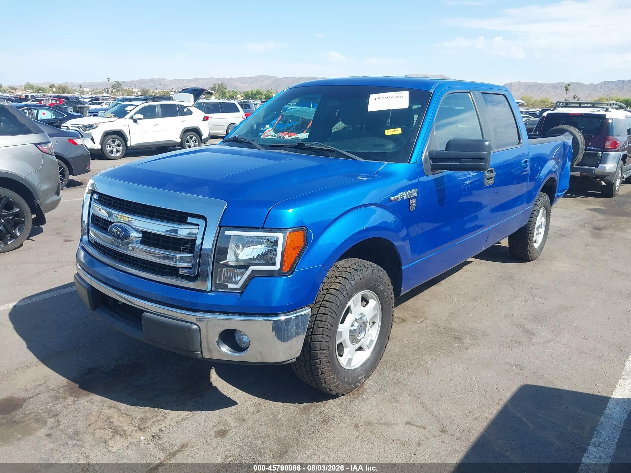 2013 Ford F-150 Xlt Blue vin: 1FTEW1CM3DKD09948