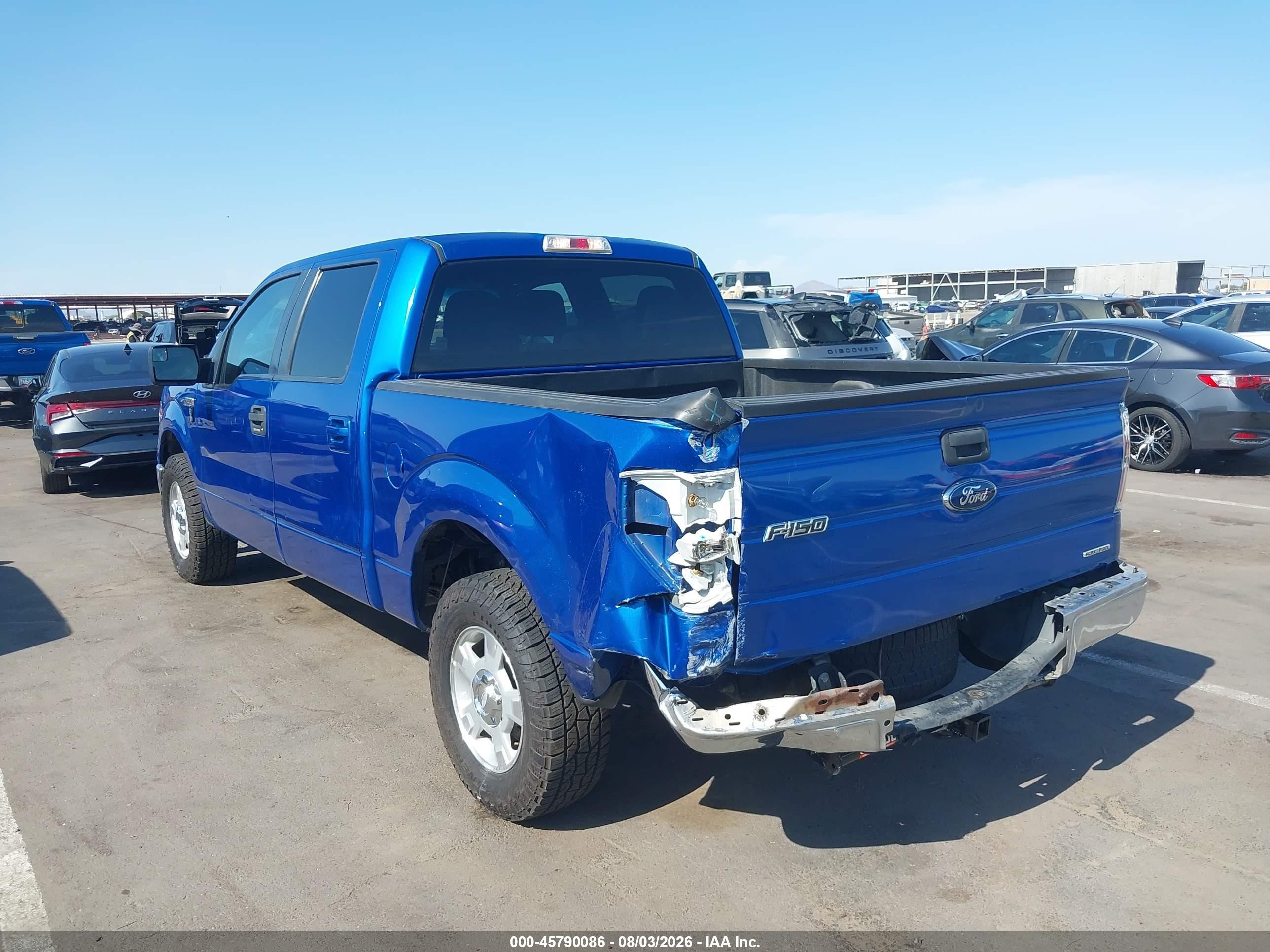 2013 Ford F-150 Xlt Blue vin: 1FTEW1CM3DKD09948