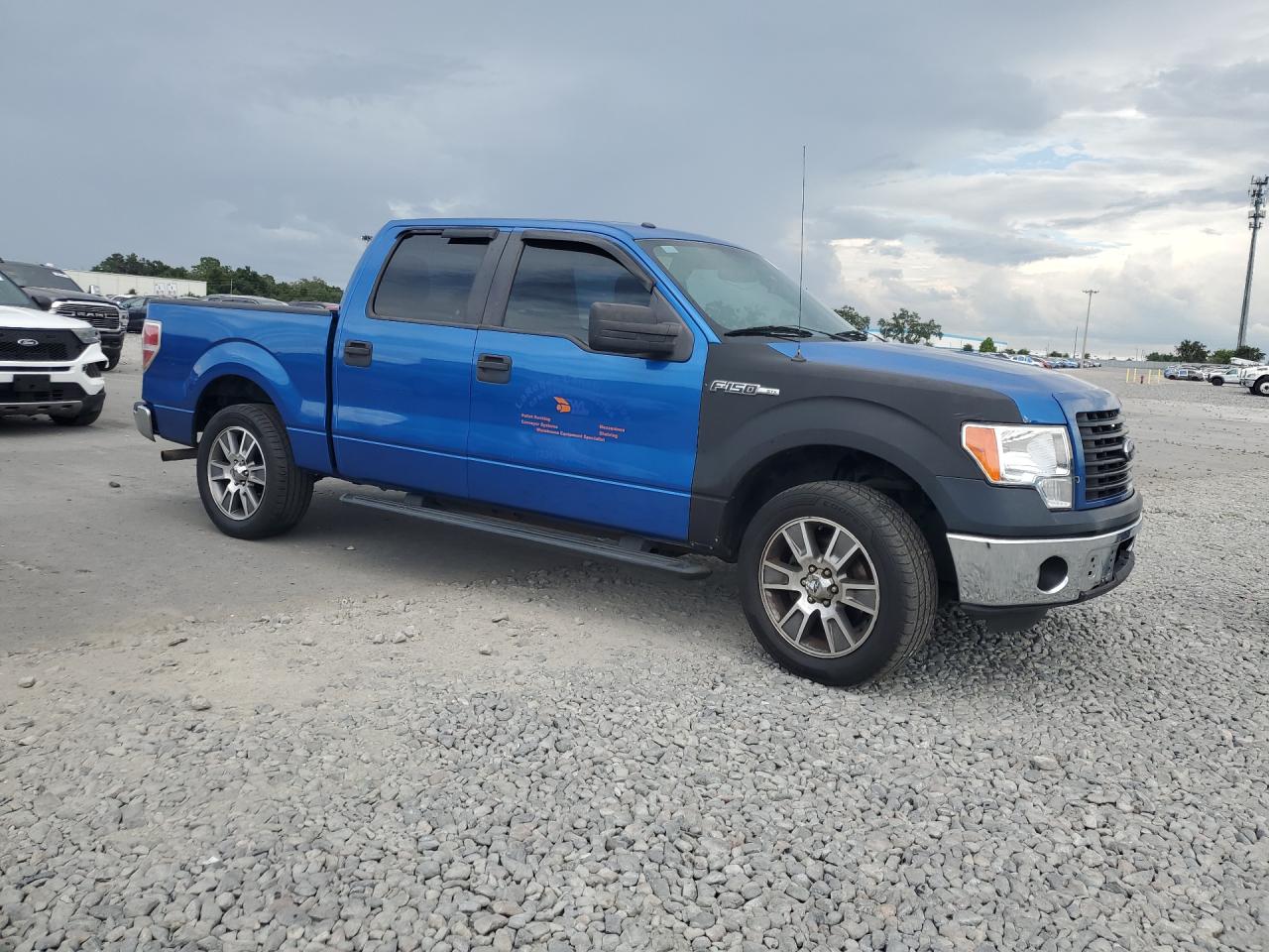 2014 Ford F150 Supercrew Blue vin: 1FTEW1CM3EFB82001