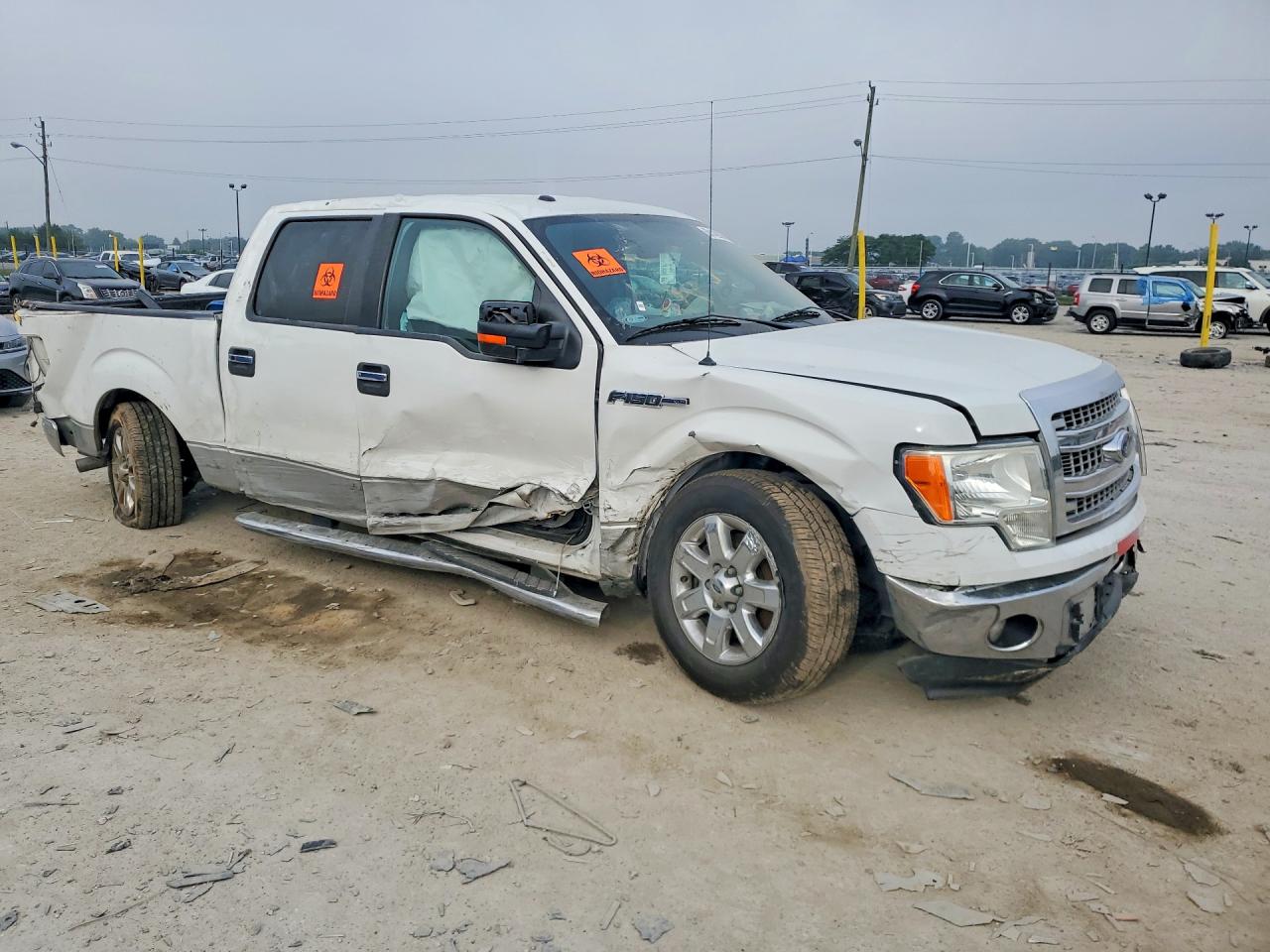 2014 Ford F150 Supercrew Белый vin: 1FTEW1CM3EKD24189