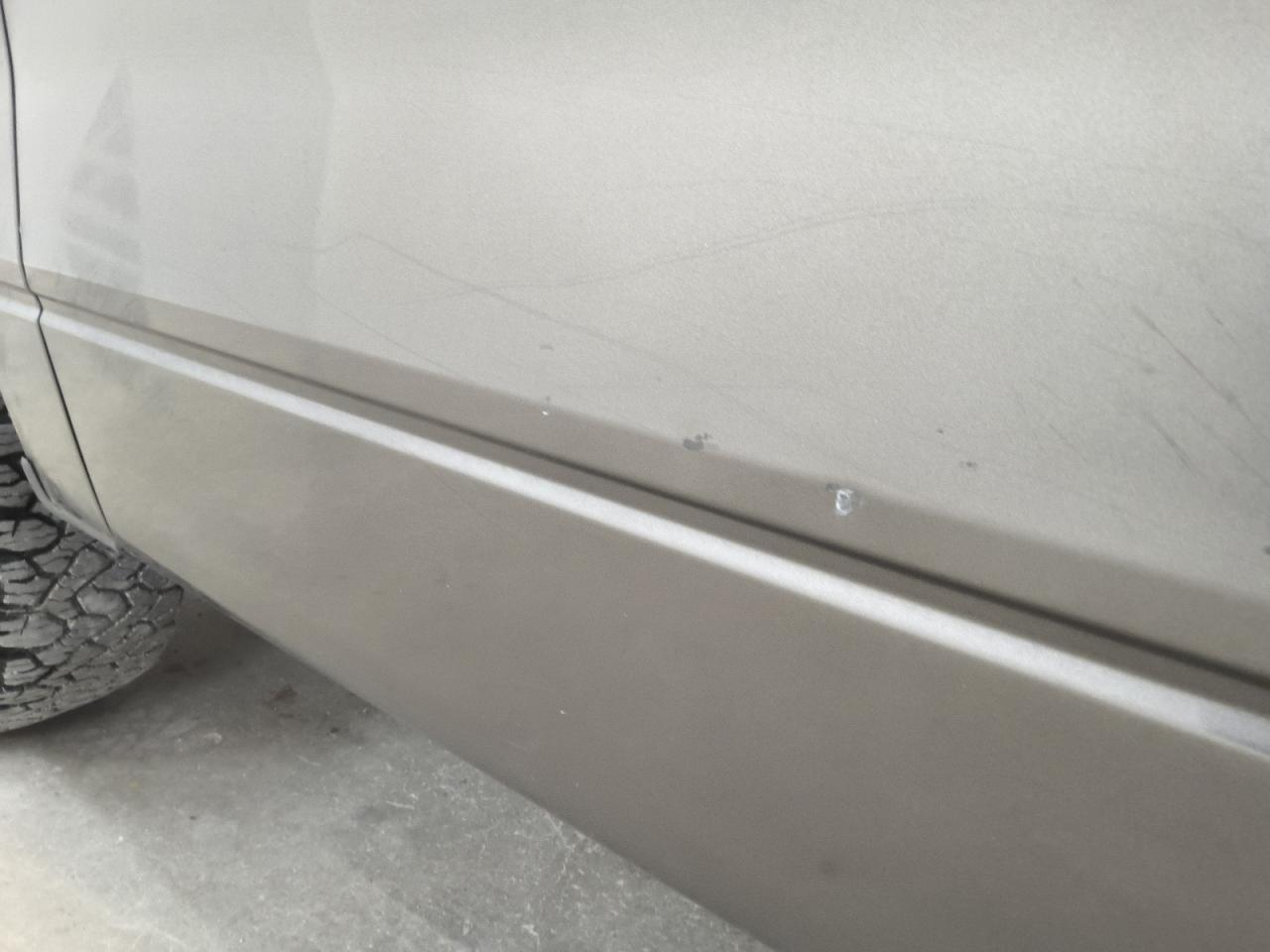 2012 Ford F150 Supercrew Gray vin: 1FTEW1CM4CFA25901 Damage: Left Front Door, Dent(S) W/ Paint Dmg, 1/8 To 1/2 Inch