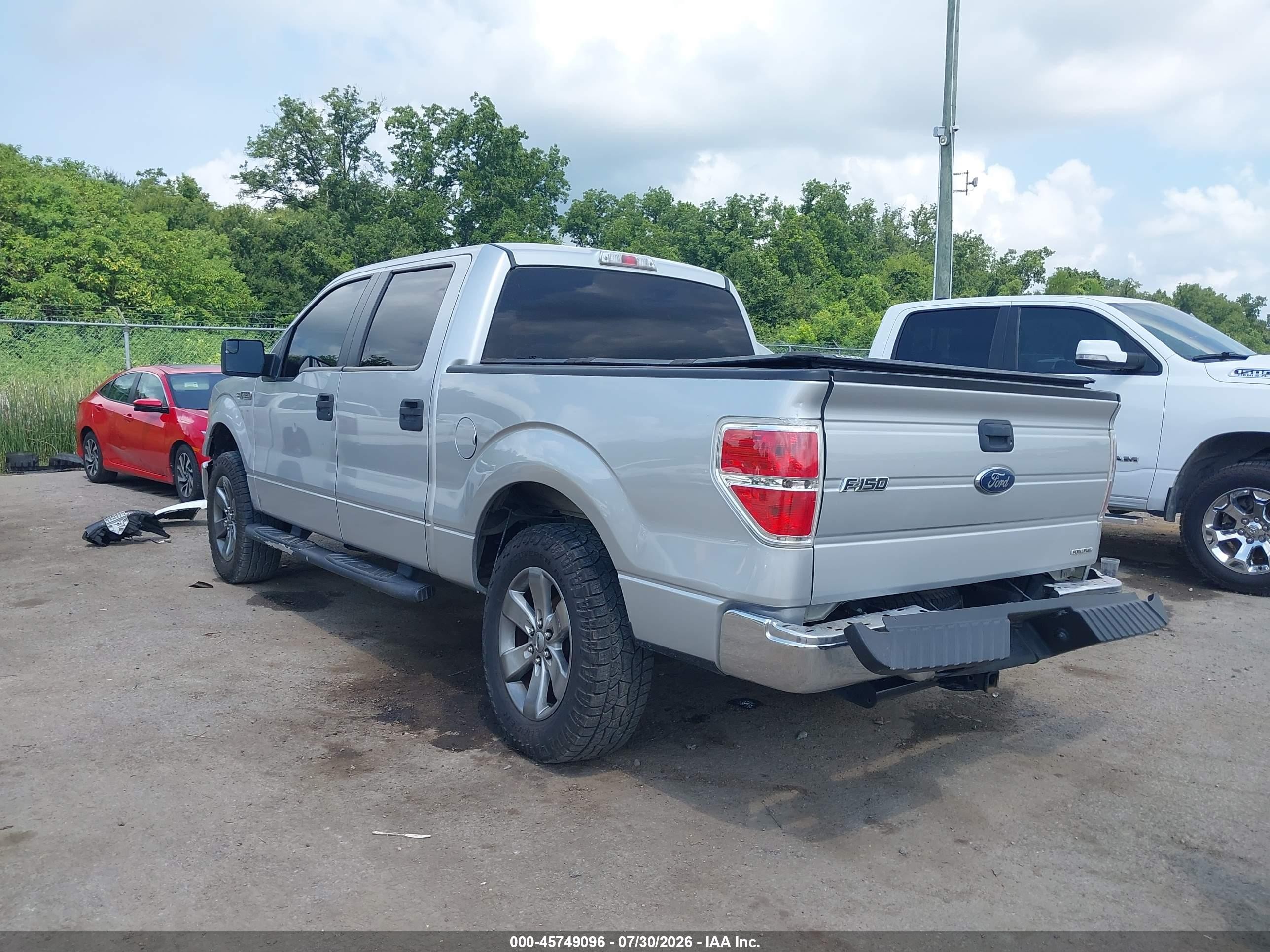 2012 Ford F-150 Xlt Silver vin: 1FTEW1CM4CFA48448