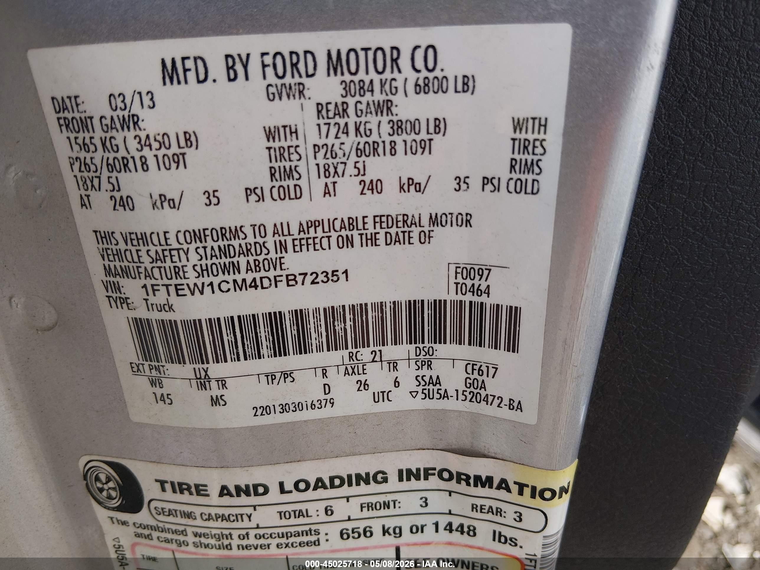2013 Ford F-150 Xlt Silver vin: 1FTEW1CM4DFB72351