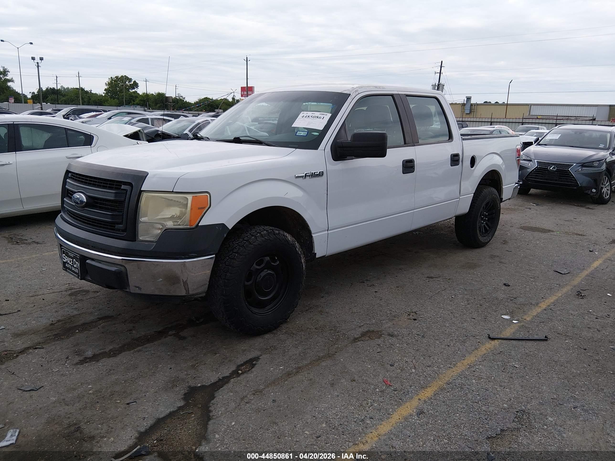 2014 Ford F-150 Xl White vin: 1FTEW1CM4EKF19976