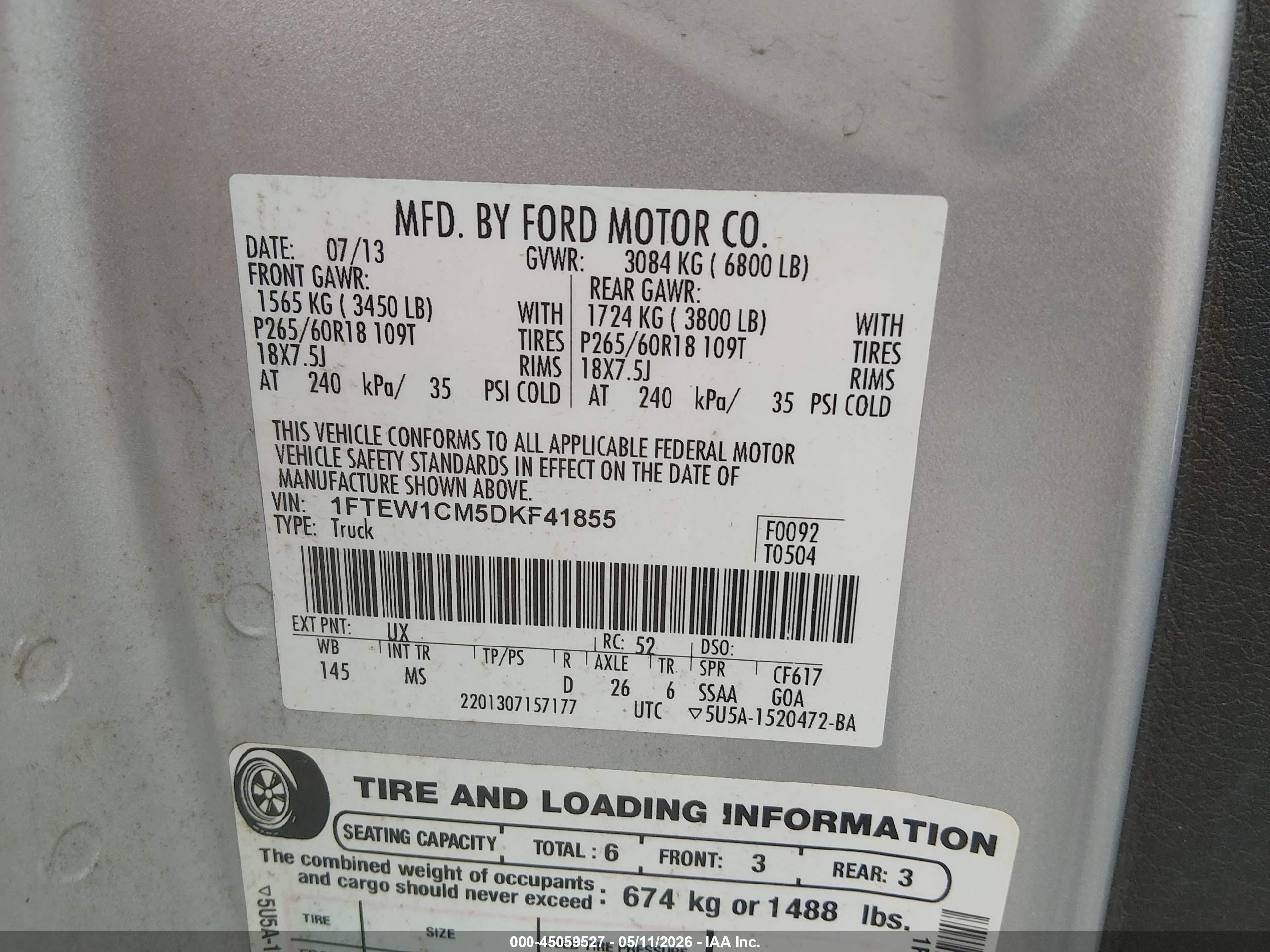 2013 Ford F-150 Xlt Silver vin: 1FTEW1CM5DKF41855