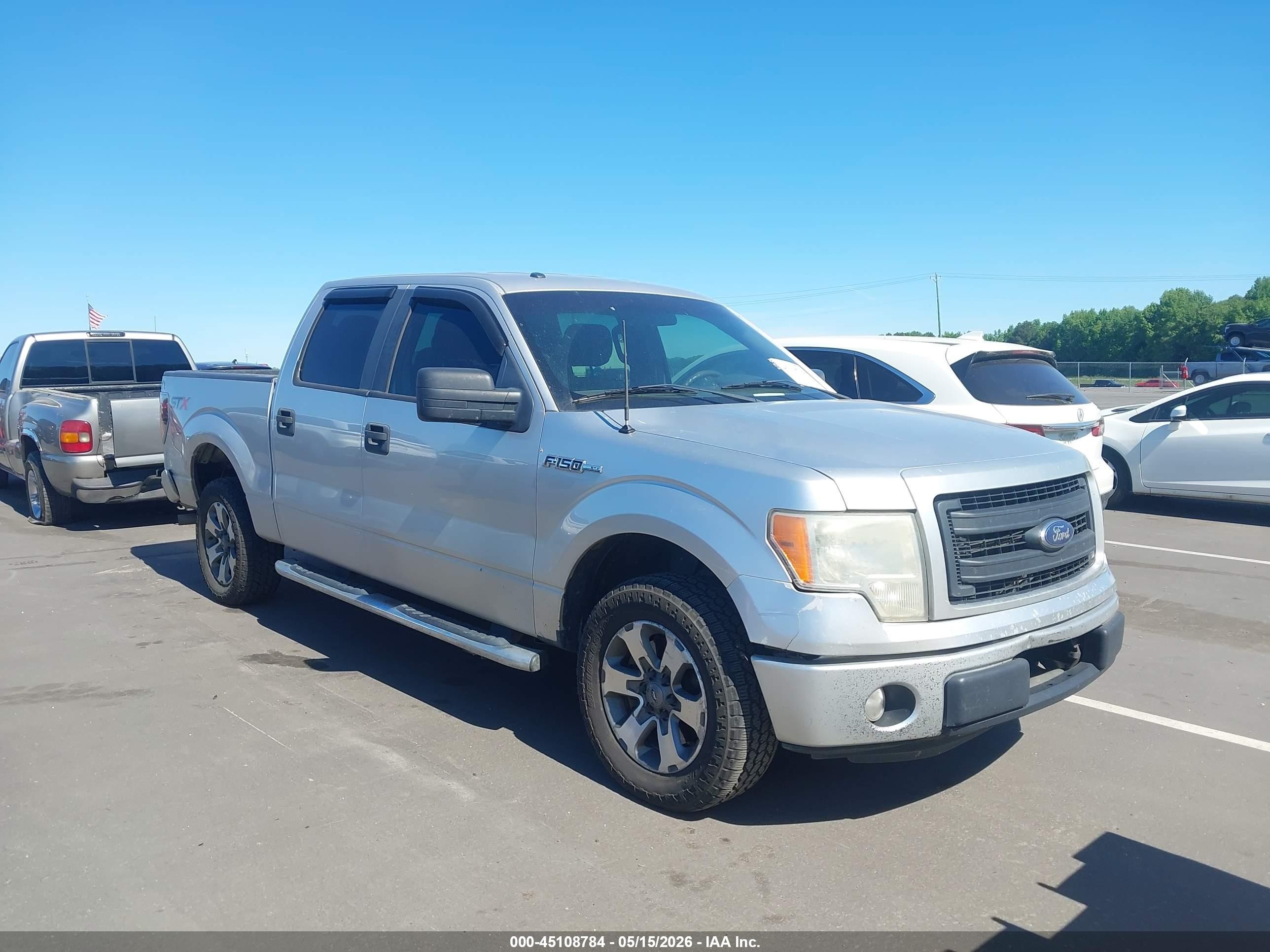 2014 Ford F-150 Stx Silver vin: 1FTEW1CM5EKE30580