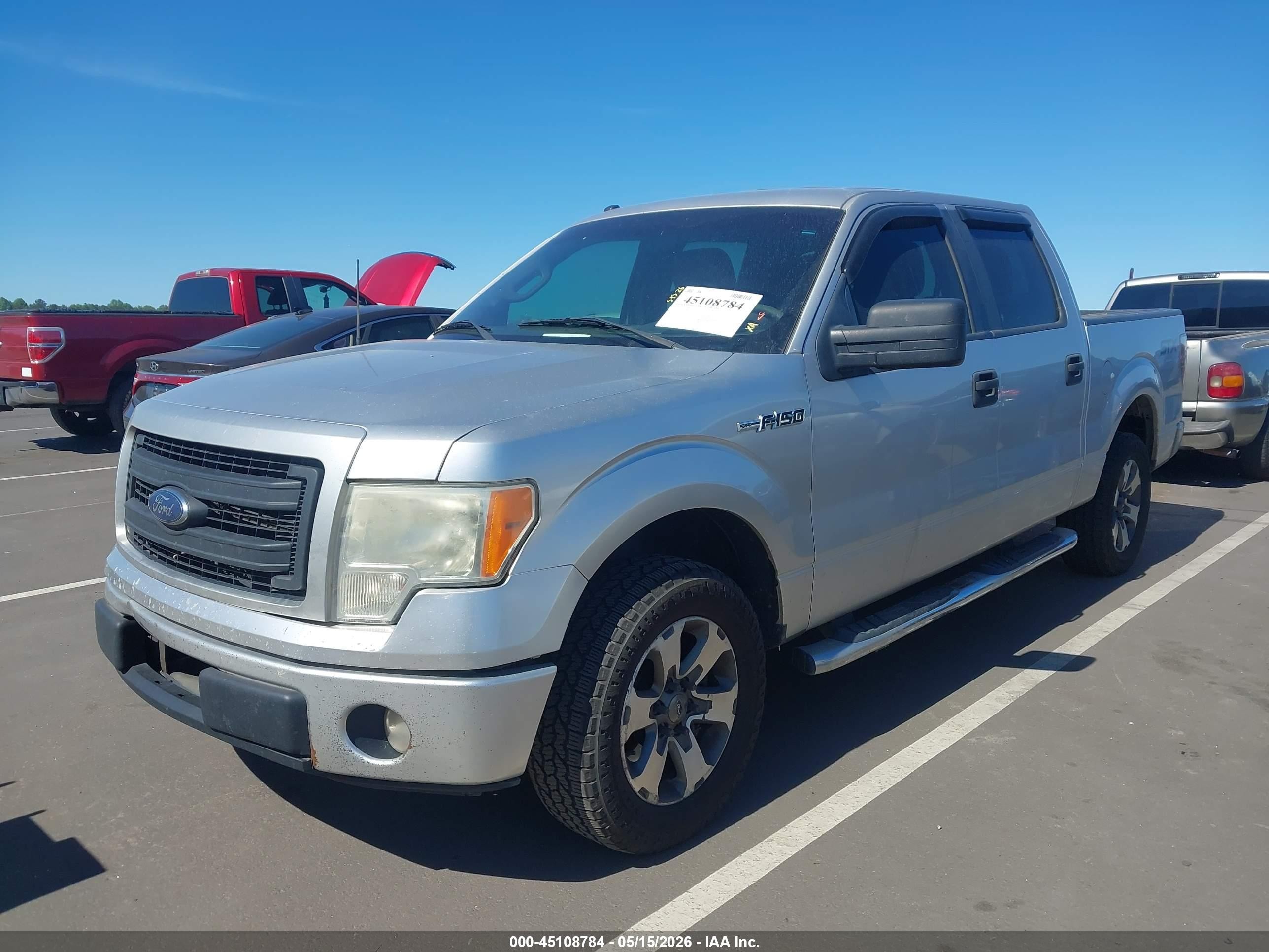 2014 Ford F-150 Stx Silver vin: 1FTEW1CM5EKE30580