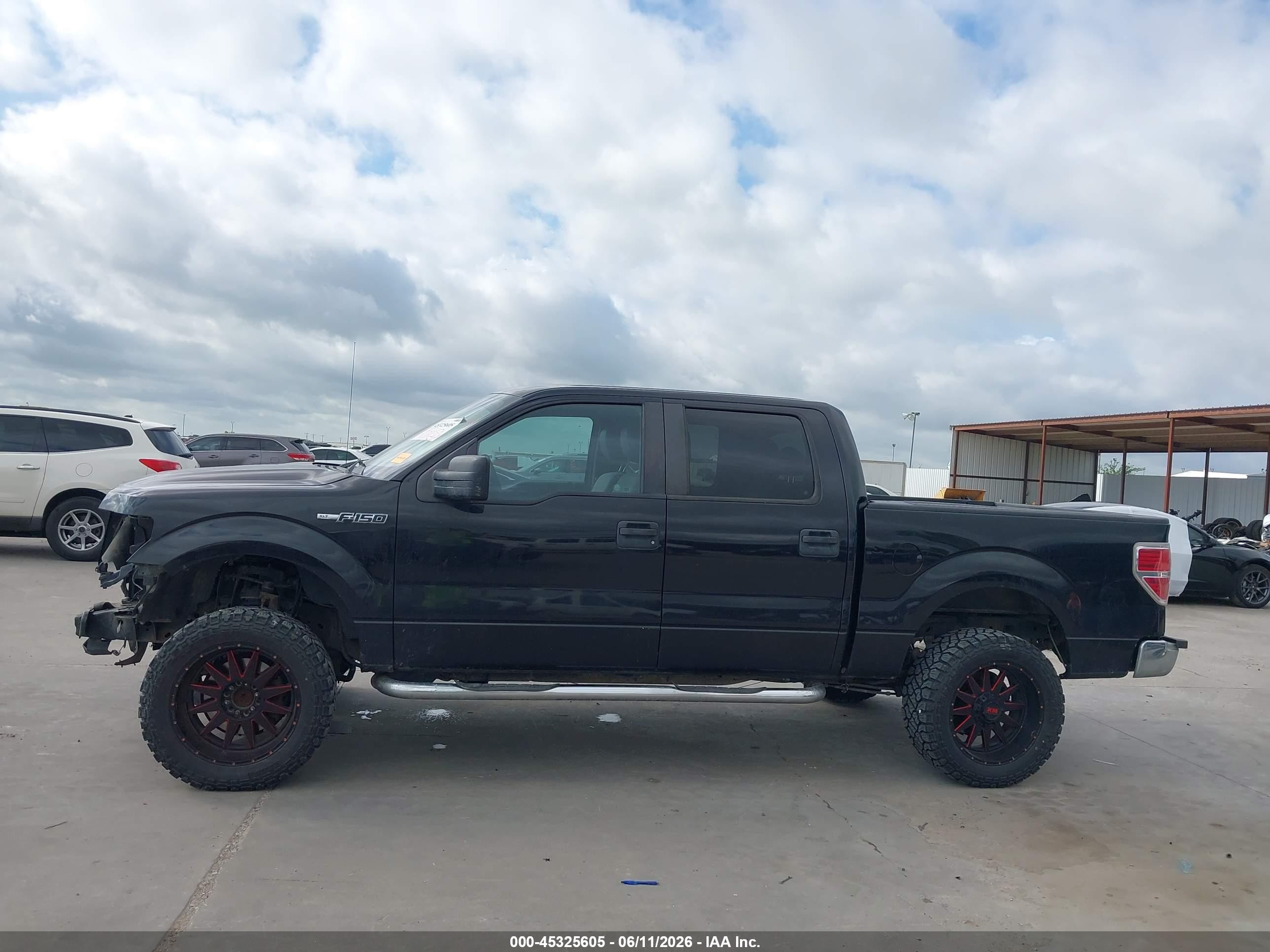 2012 Ford F-150 Xlt Black vin: 1FTEW1CM6CFA48385