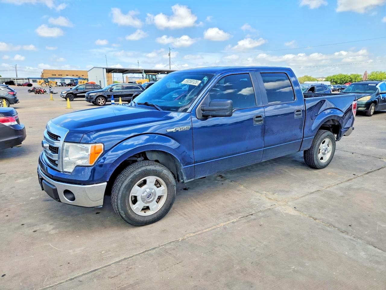 2014 Ford F150 Supercrew Blue vin: 1FTEW1CM6EKE19118