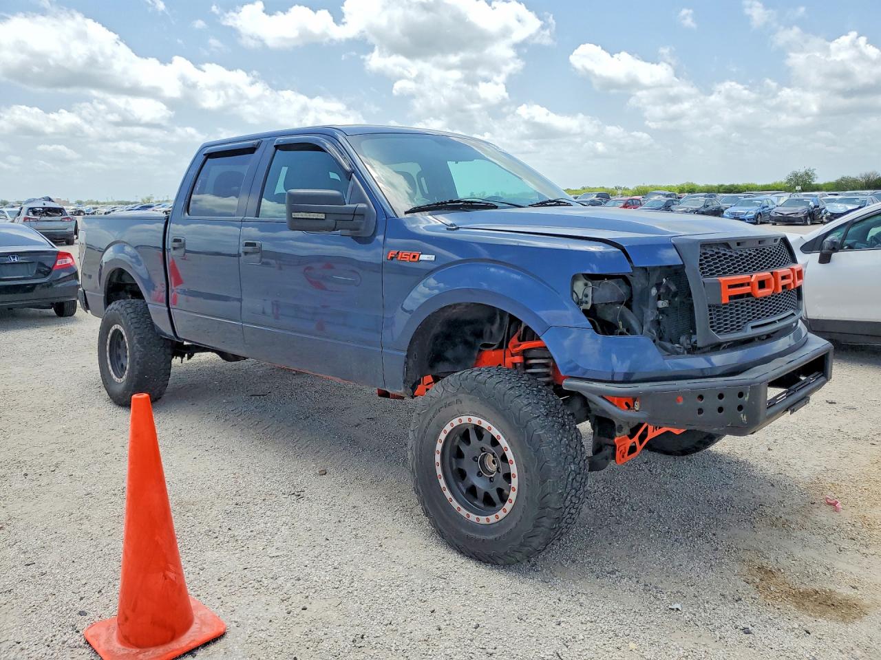 2014 Ford F150 Supercrew Blue vin: 1FTEW1CM7EFA48074