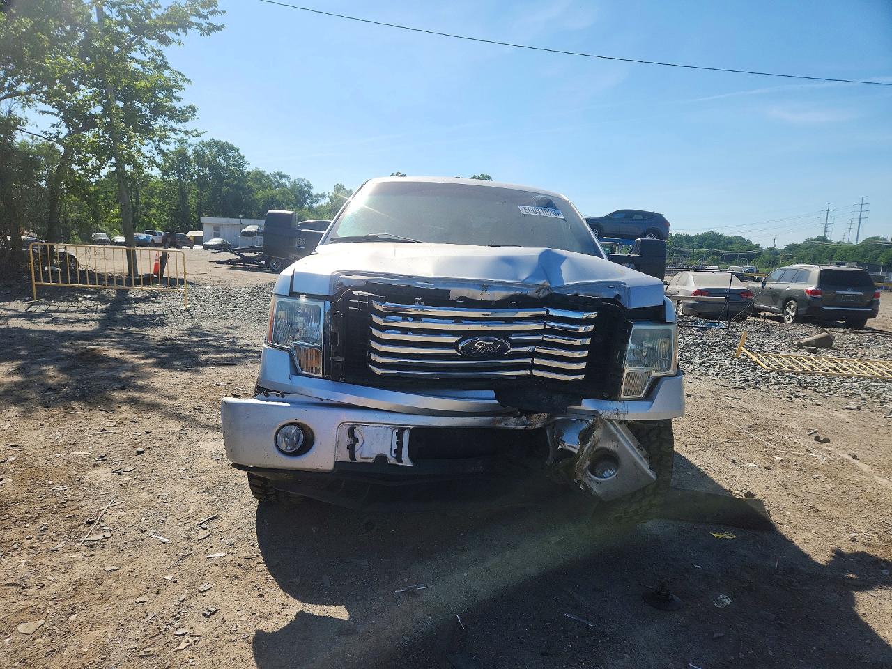 2011 Ford F150 Supercrew Silver vin: 1FTEW1CM8BFB53153