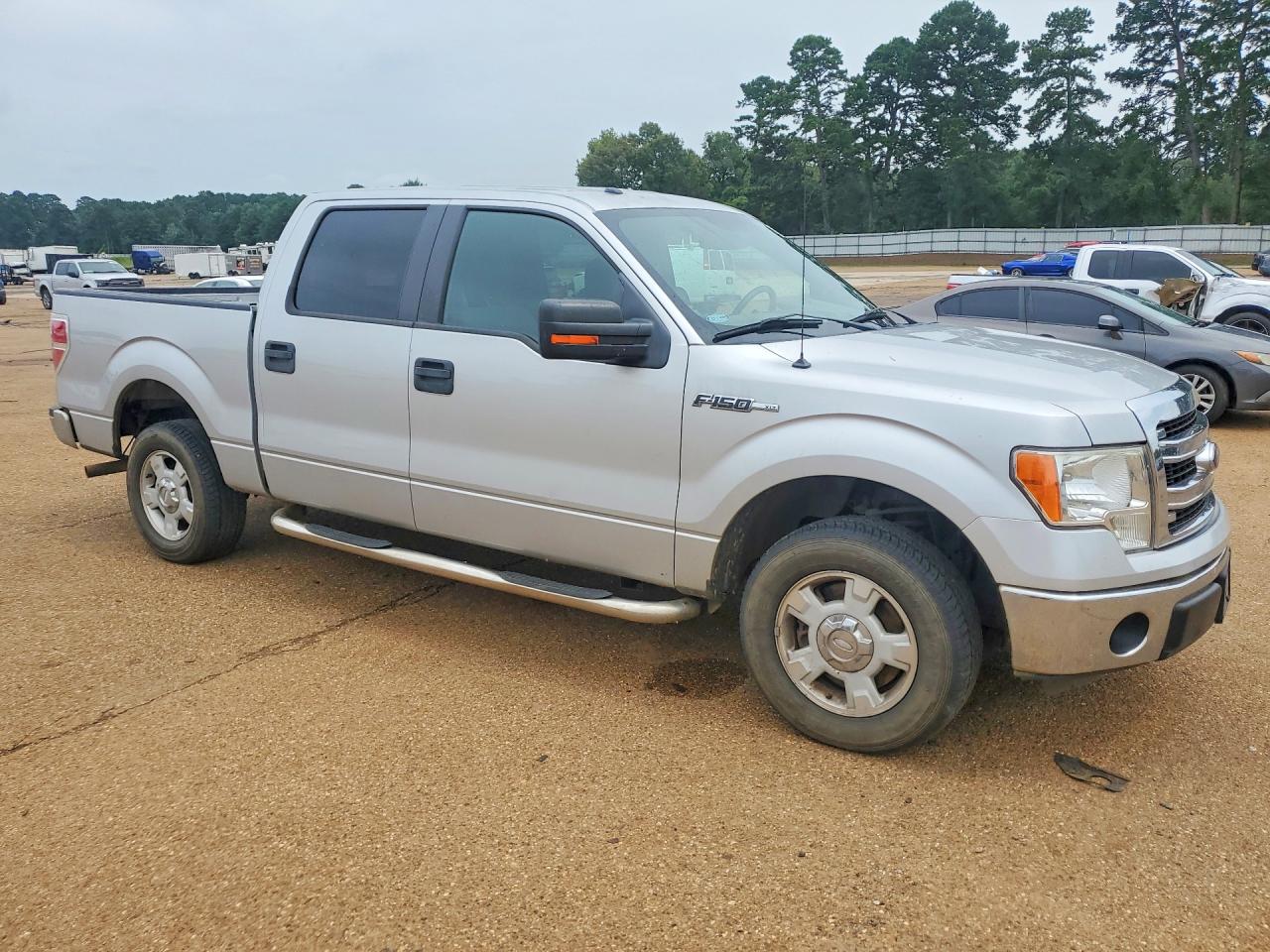 2013 Ford F150 Supercrew Silver vin: 1FTEW1CM8DKD30178
