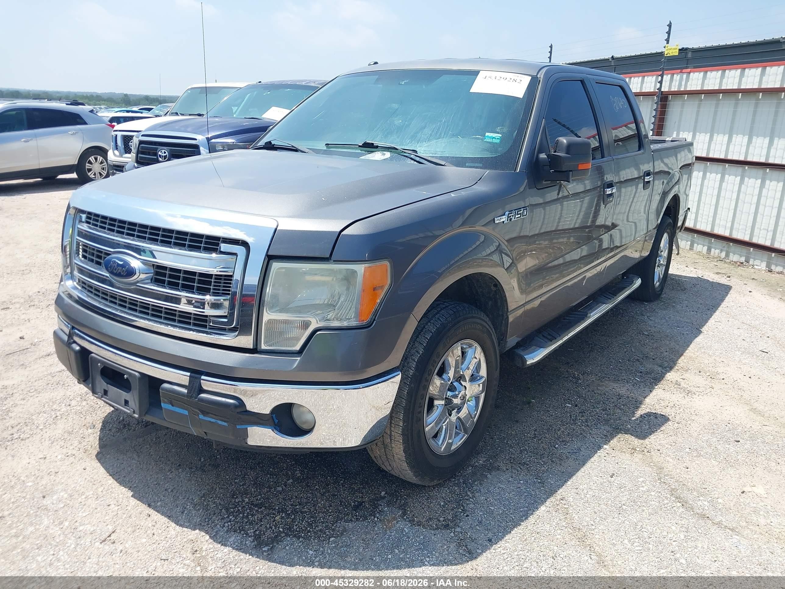 2013 Ford F-150 Xlt Gray vin: 1FTEW1CM8DKG07640