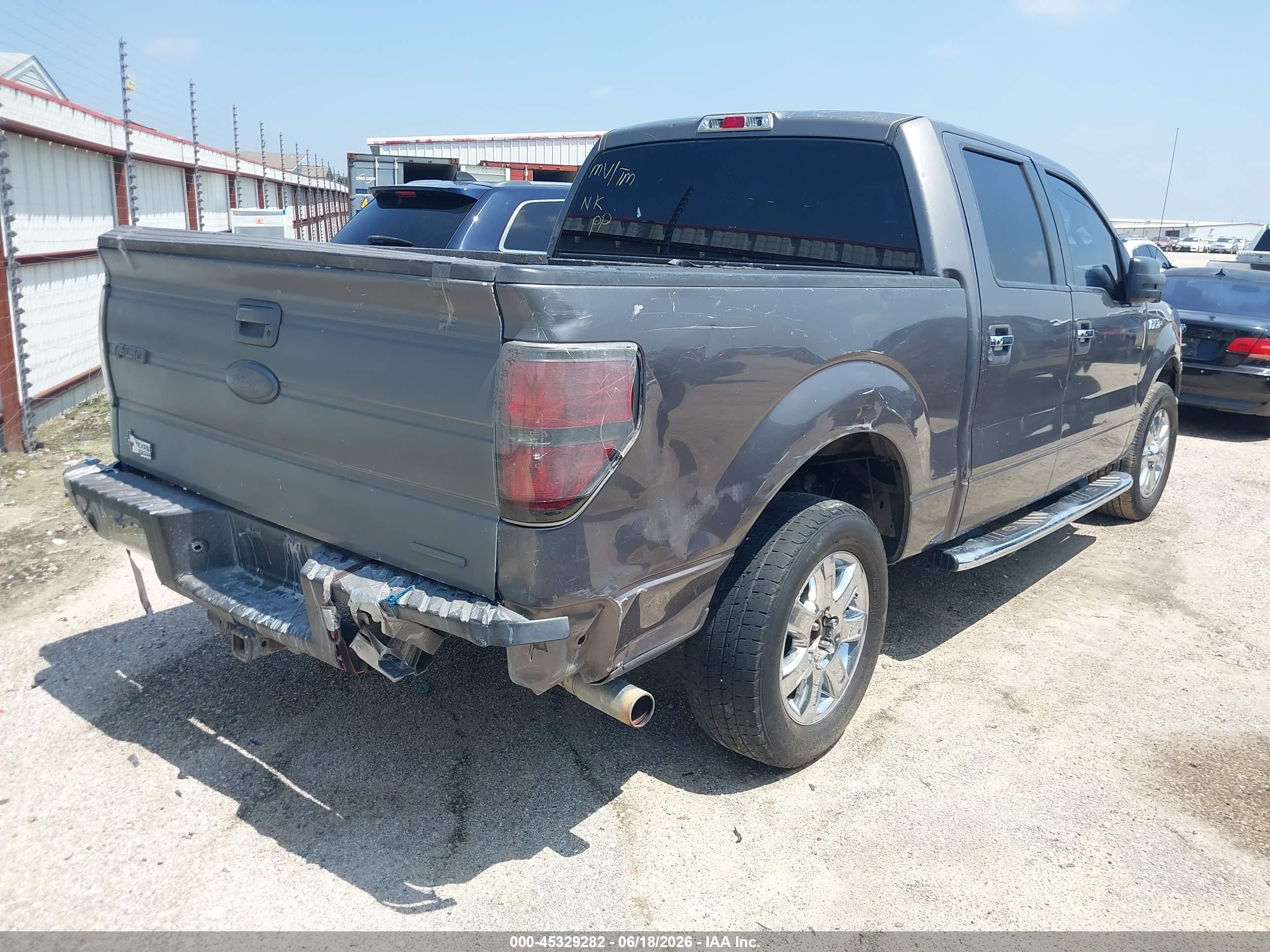 2013 Ford F-150 Xlt Gray vin: 1FTEW1CM8DKG07640