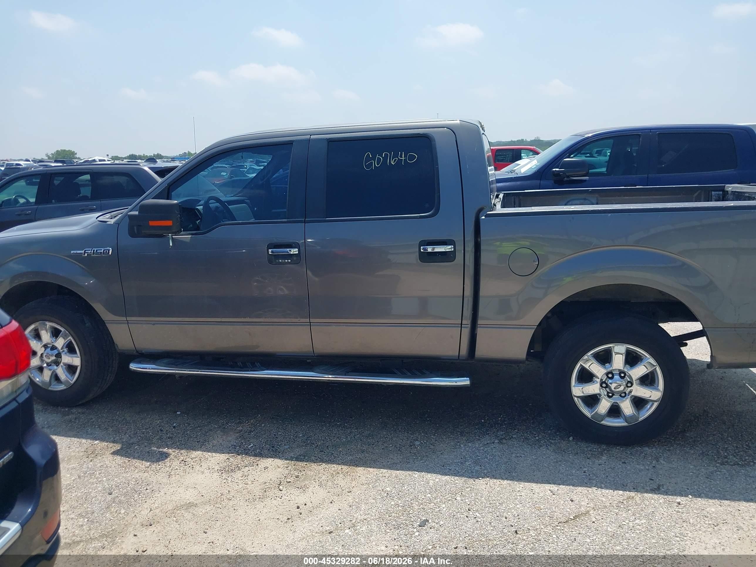 2013 Ford F-150 Xlt Gray vin: 1FTEW1CM8DKG07640