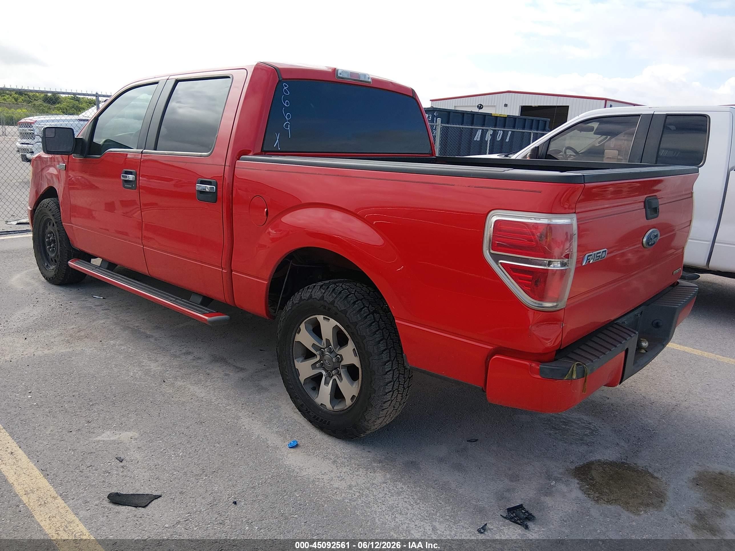 2012 Ford F-150 Xlt Red vin: 1FTEW1CM9CKD48669