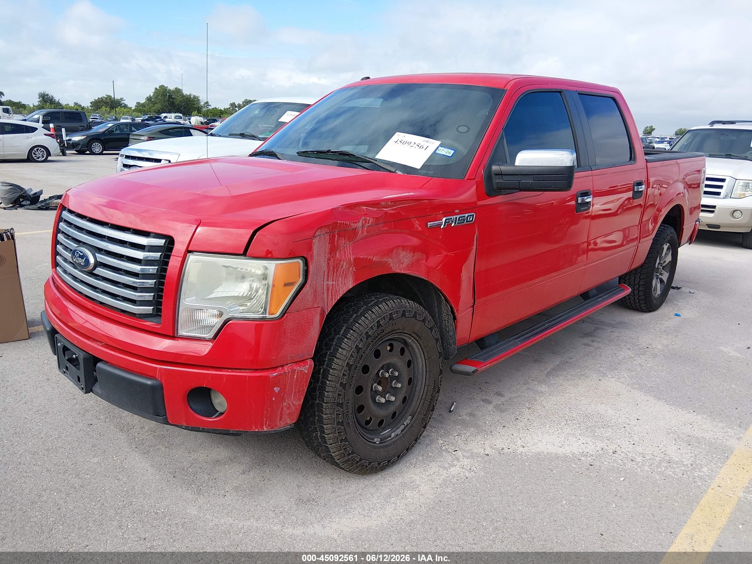 2012 Ford F-150 Xlt Red vin: 1FTEW1CM9CKD48669