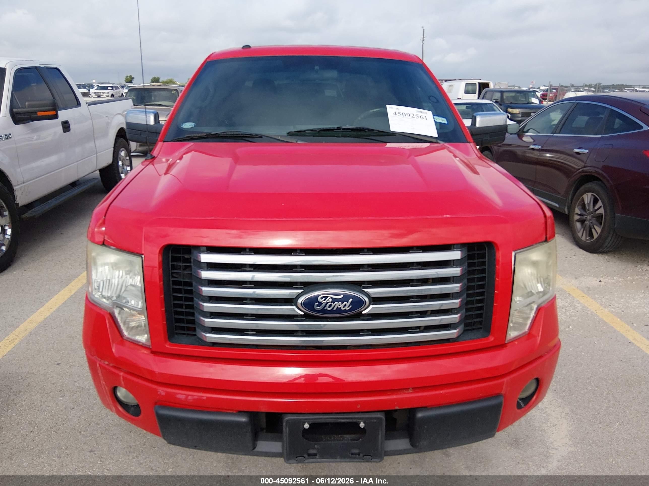 2012 Ford F-150 Xlt Red vin: 1FTEW1CM9CKD48669
