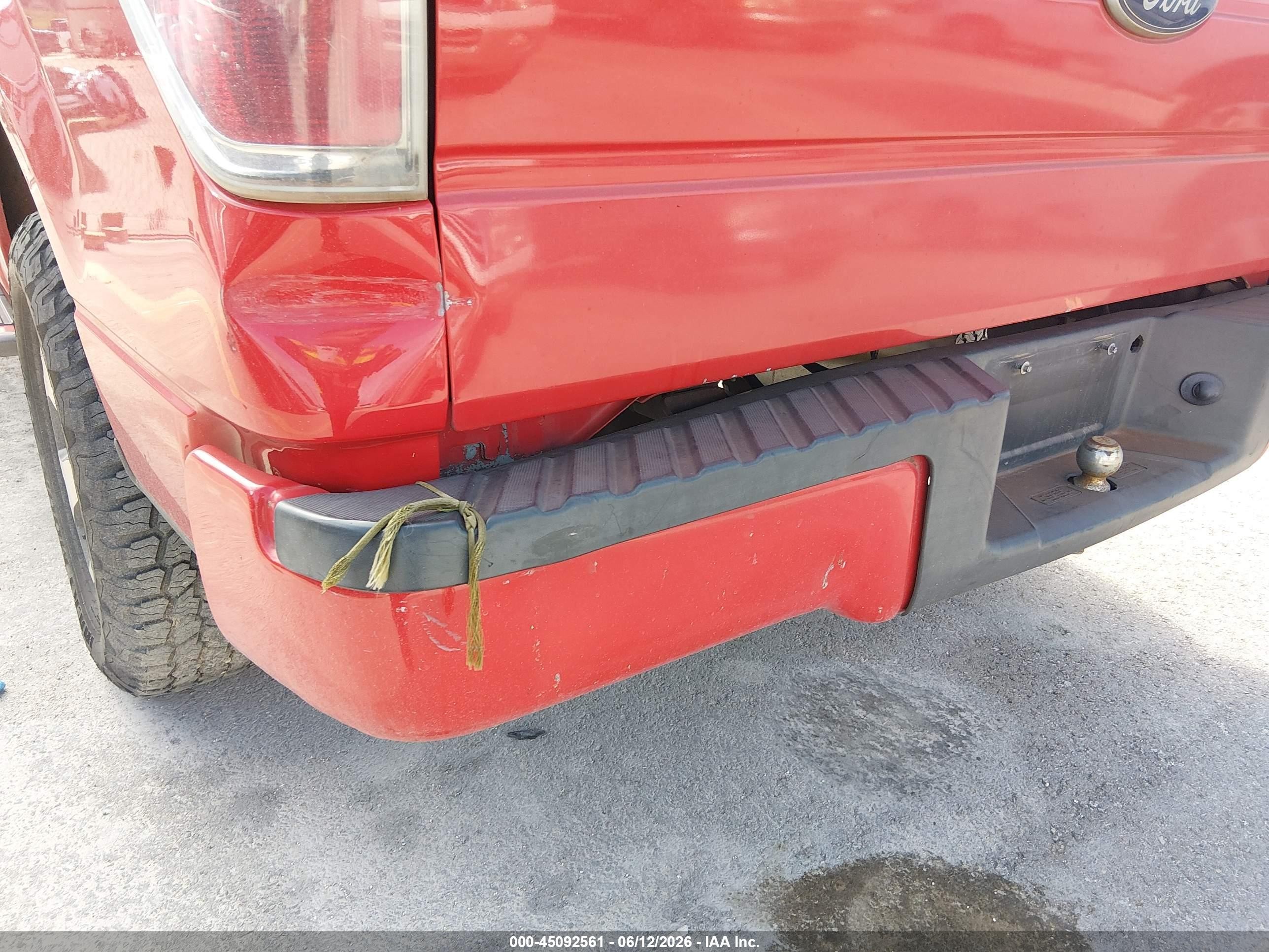 2012 Ford F-150 Xlt Red vin: 1FTEW1CM9CKD48669