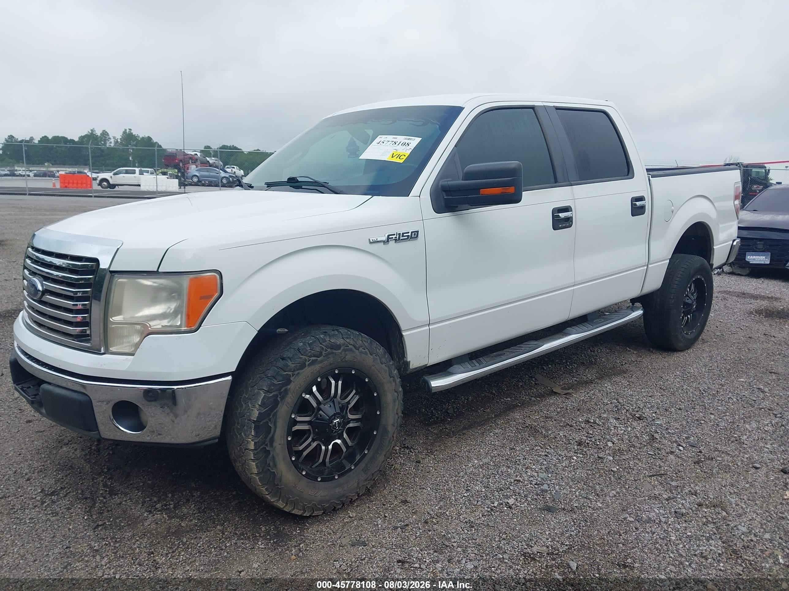 2012 Ford F-150 Xlt White vin: 1FTEW1CM9CKD63575