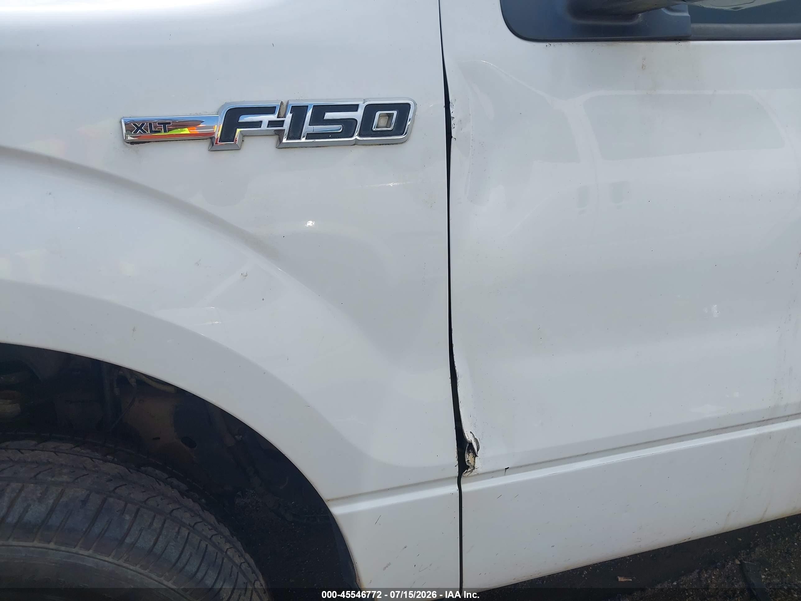2011 Ford F-150 Xlt White vin: 1FTEW1CMXBKD12584