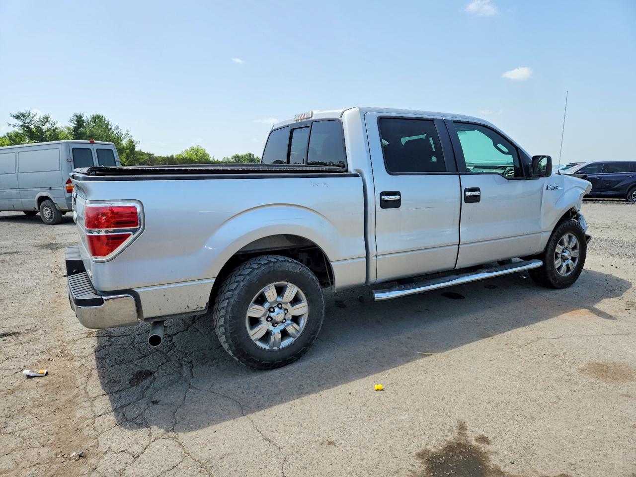 2012 Ford F150 Supercrew Silver vin: 1FTEW1CMXCKD48664