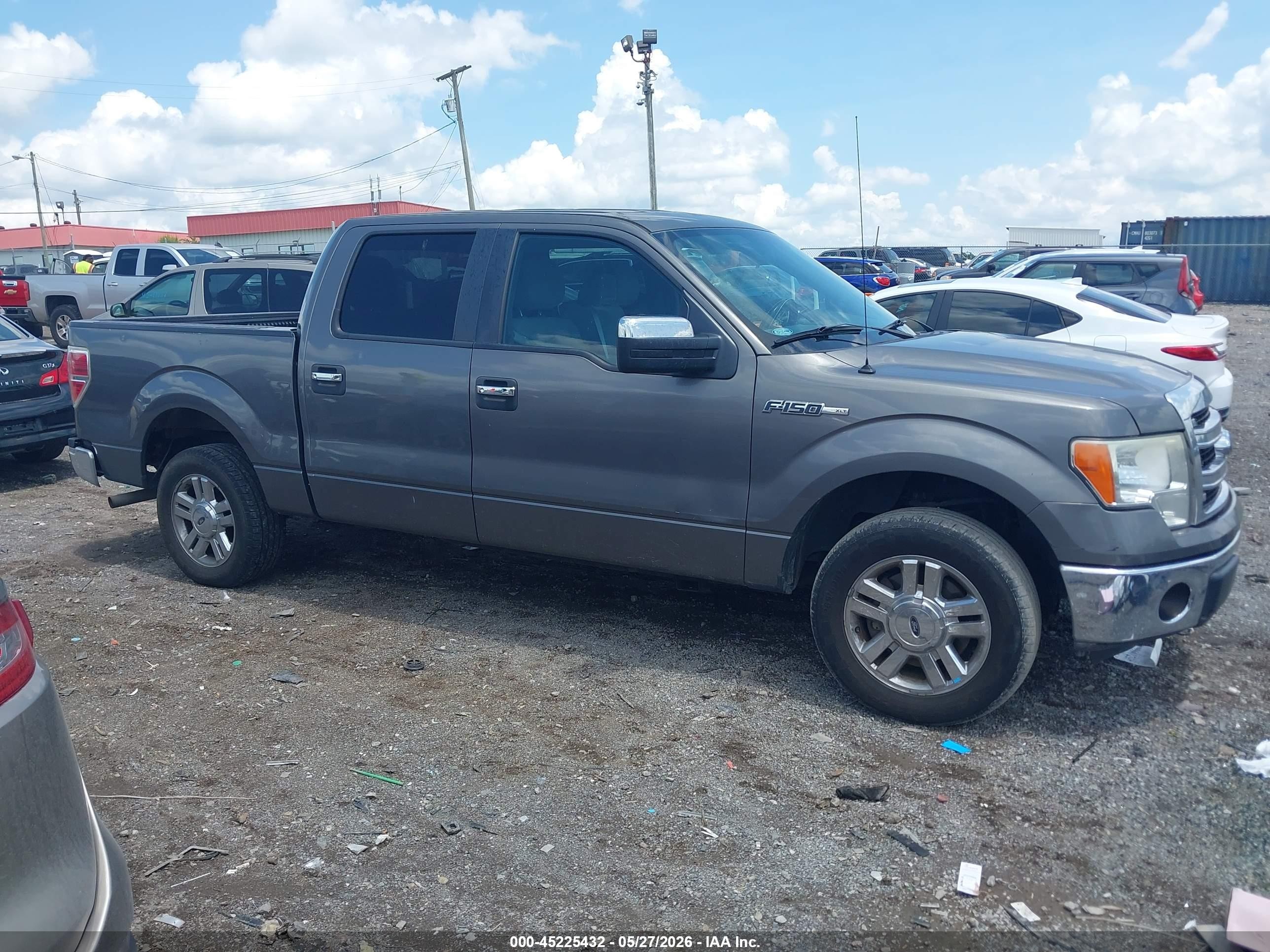 2013 Ford F-150 Xlt Gray vin: 1FTEW1CMXDKE94113
