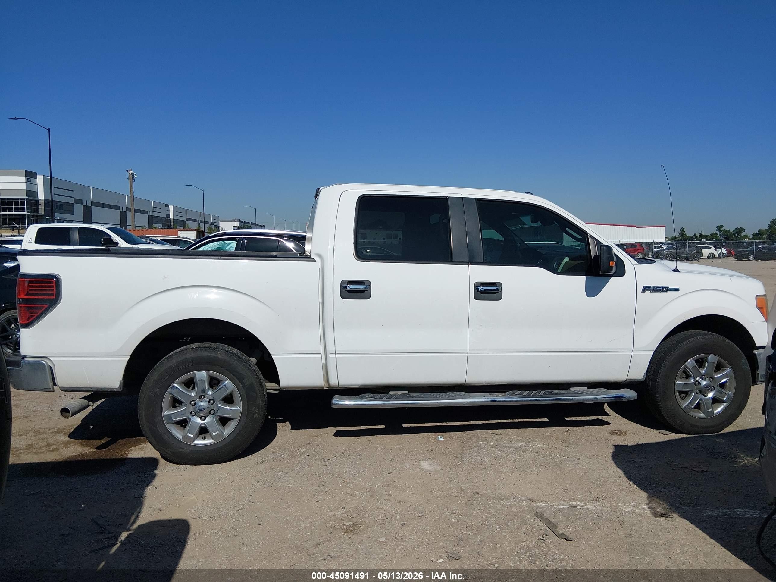 2013 Ford F-150 Xlt White vin: 1FTEW1CMXDKF58408