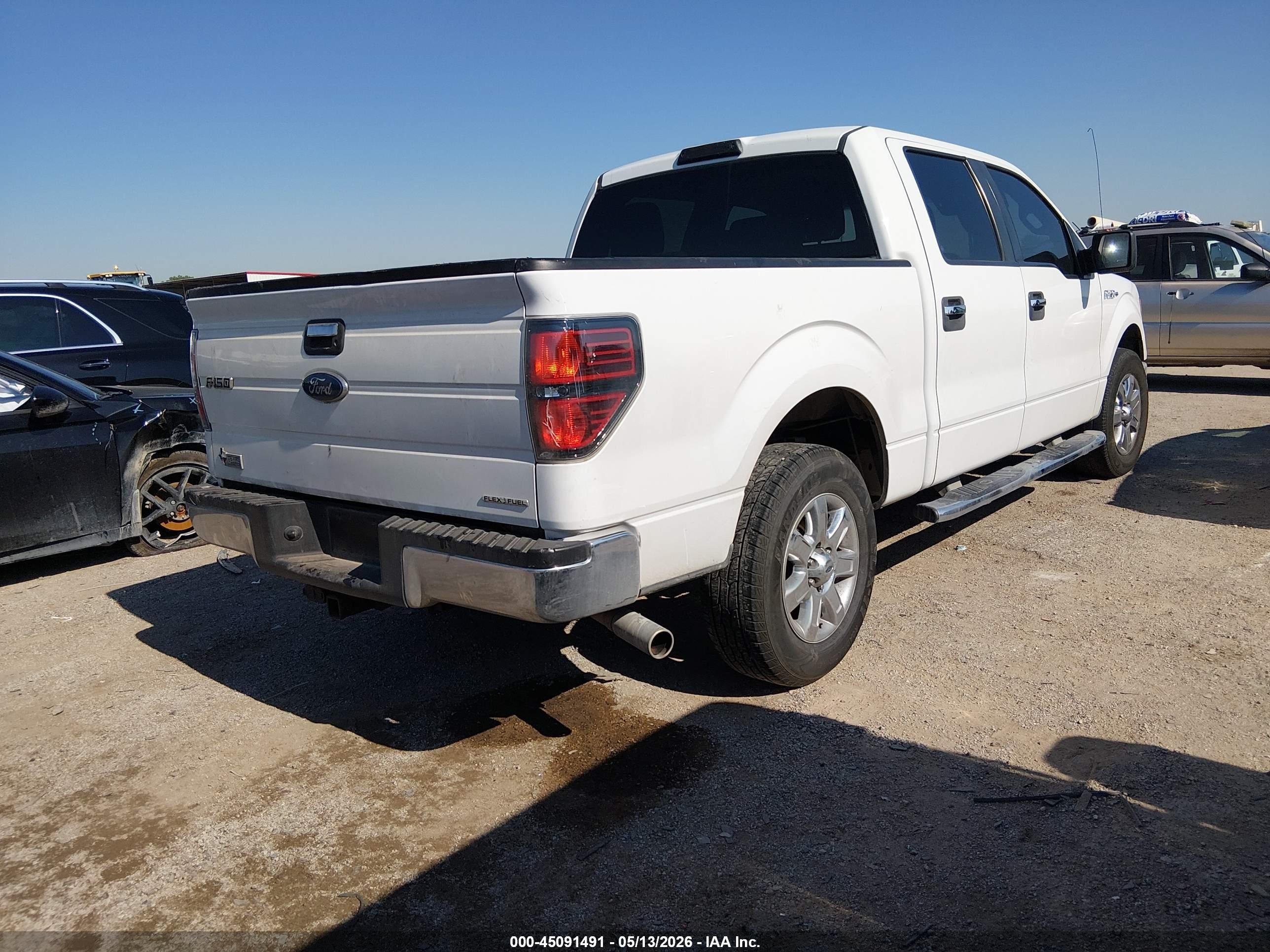 2013 Ford F-150 Xlt White vin: 1FTEW1CMXDKF58408