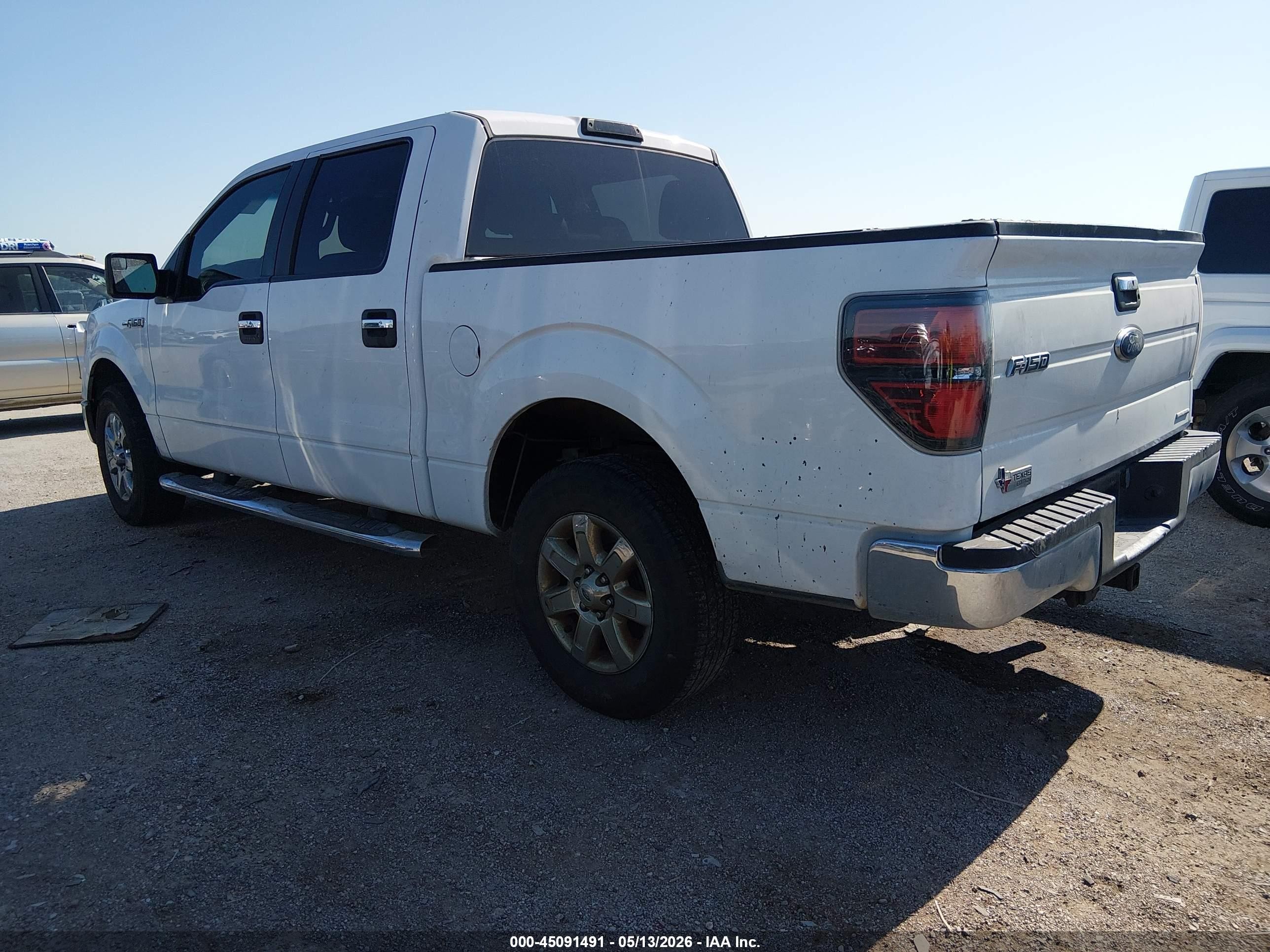 2013 Ford F-150 Xlt White vin: 1FTEW1CMXDKF58408