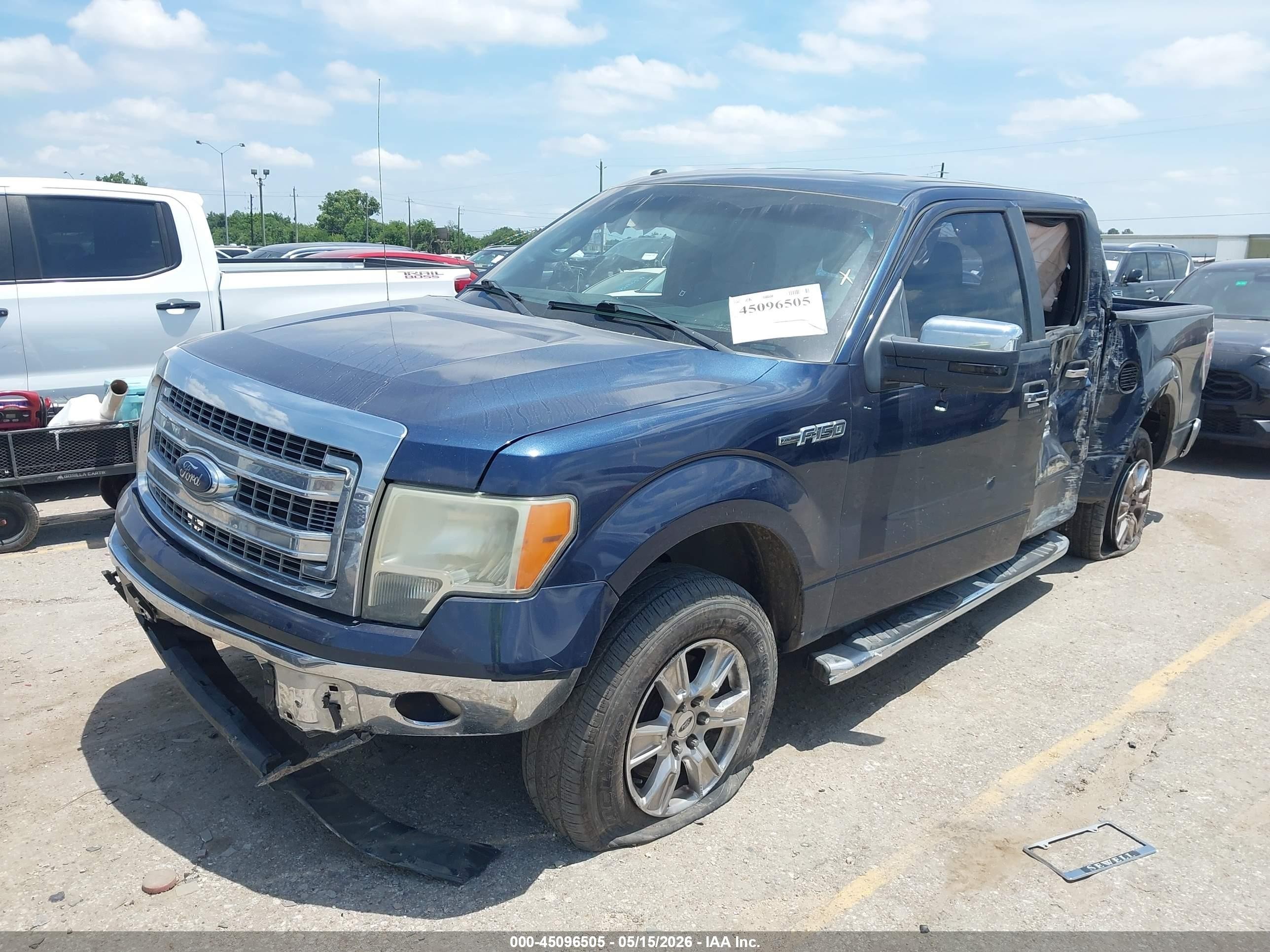 2014 Ford F-150 Xlt Blue vin: 1FTEW1CMXEFC92575