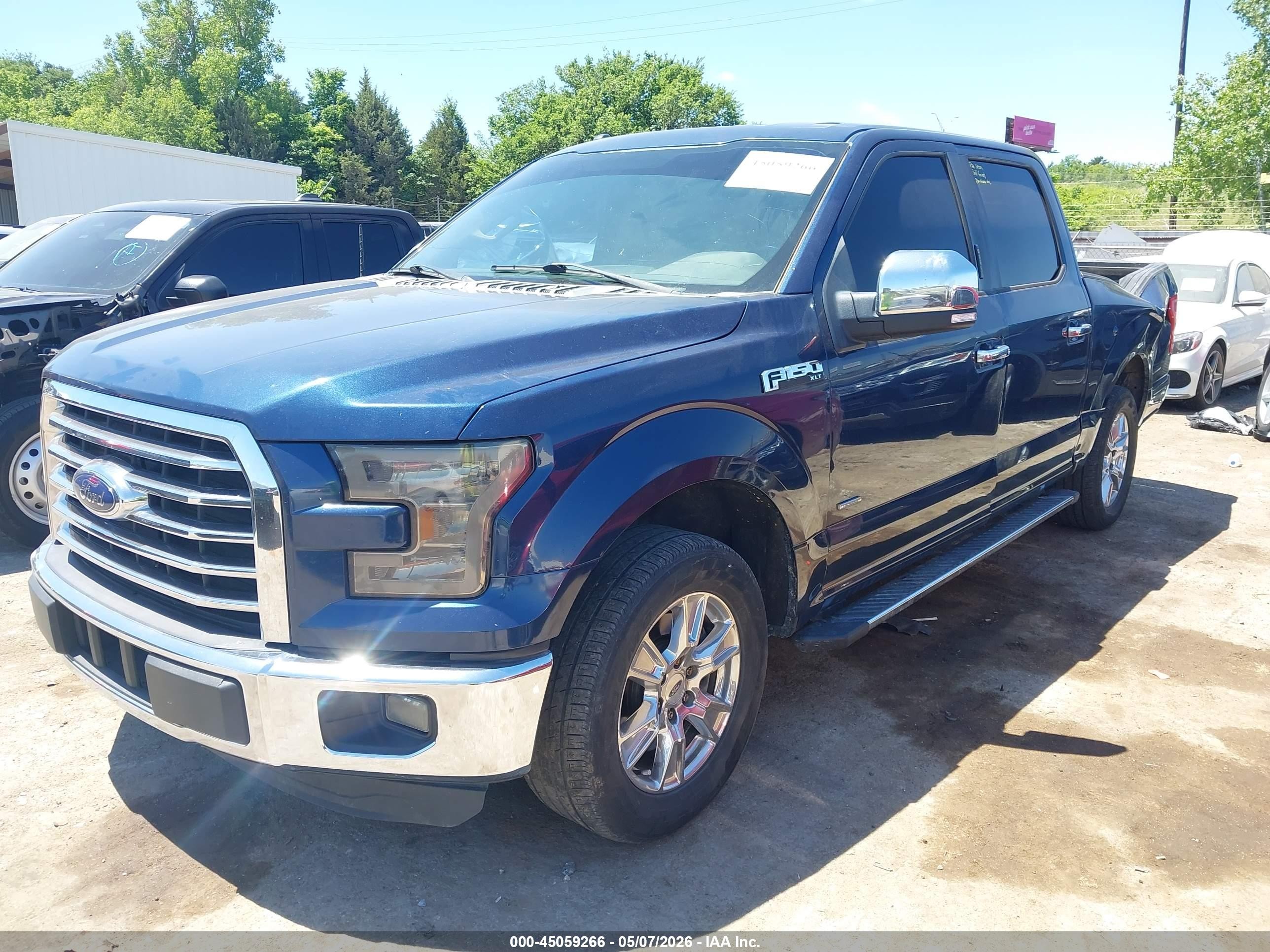 2015 Ford F-150 Xlt Blue vin: 1FTEW1CP0FFC92824
