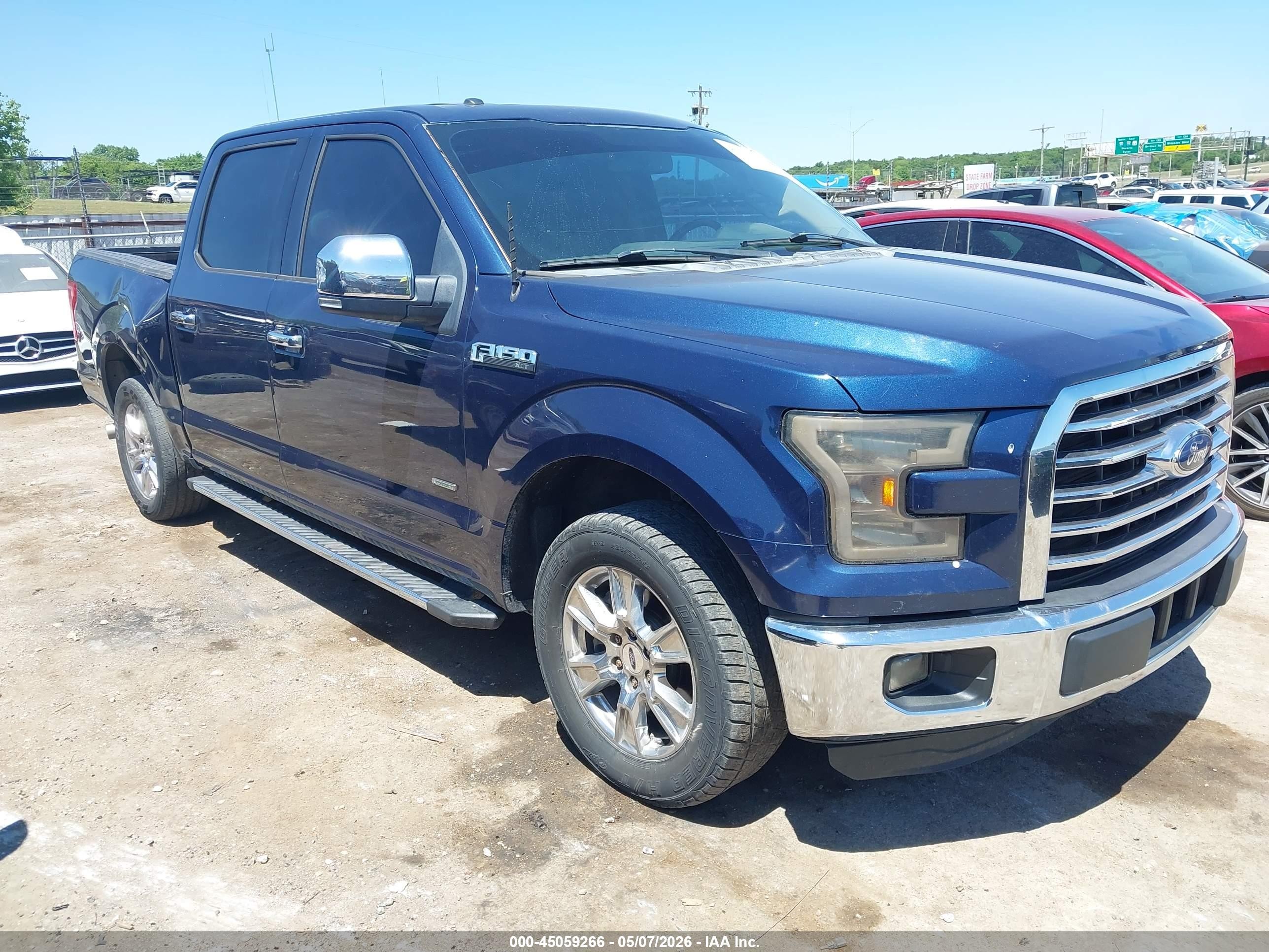 2015 Ford F-150 Xlt Blue vin: 1FTEW1CP0FFC92824