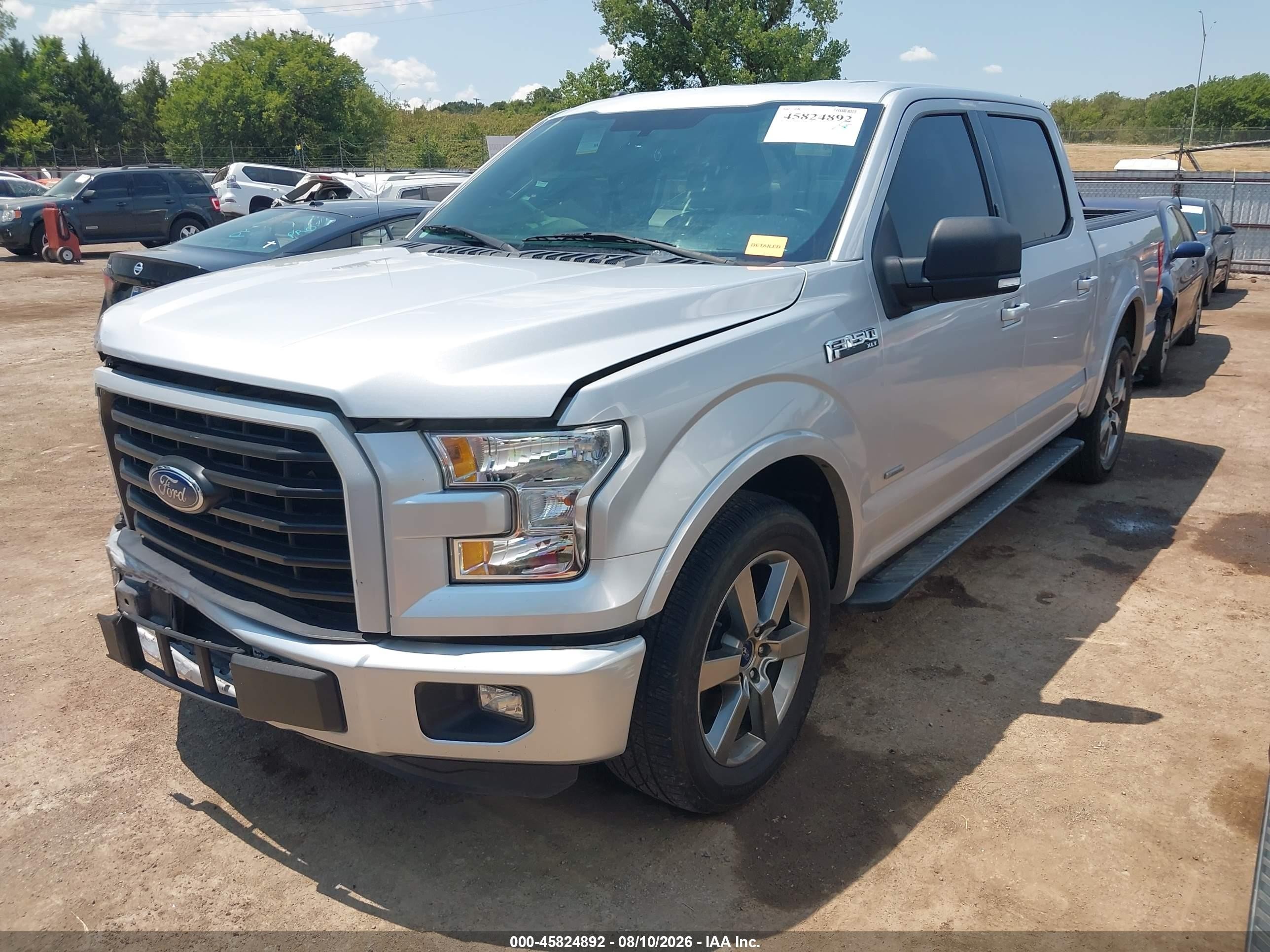 2015 Ford F-150 Xlt Gray vin: 1FTEW1CP0FKD95555