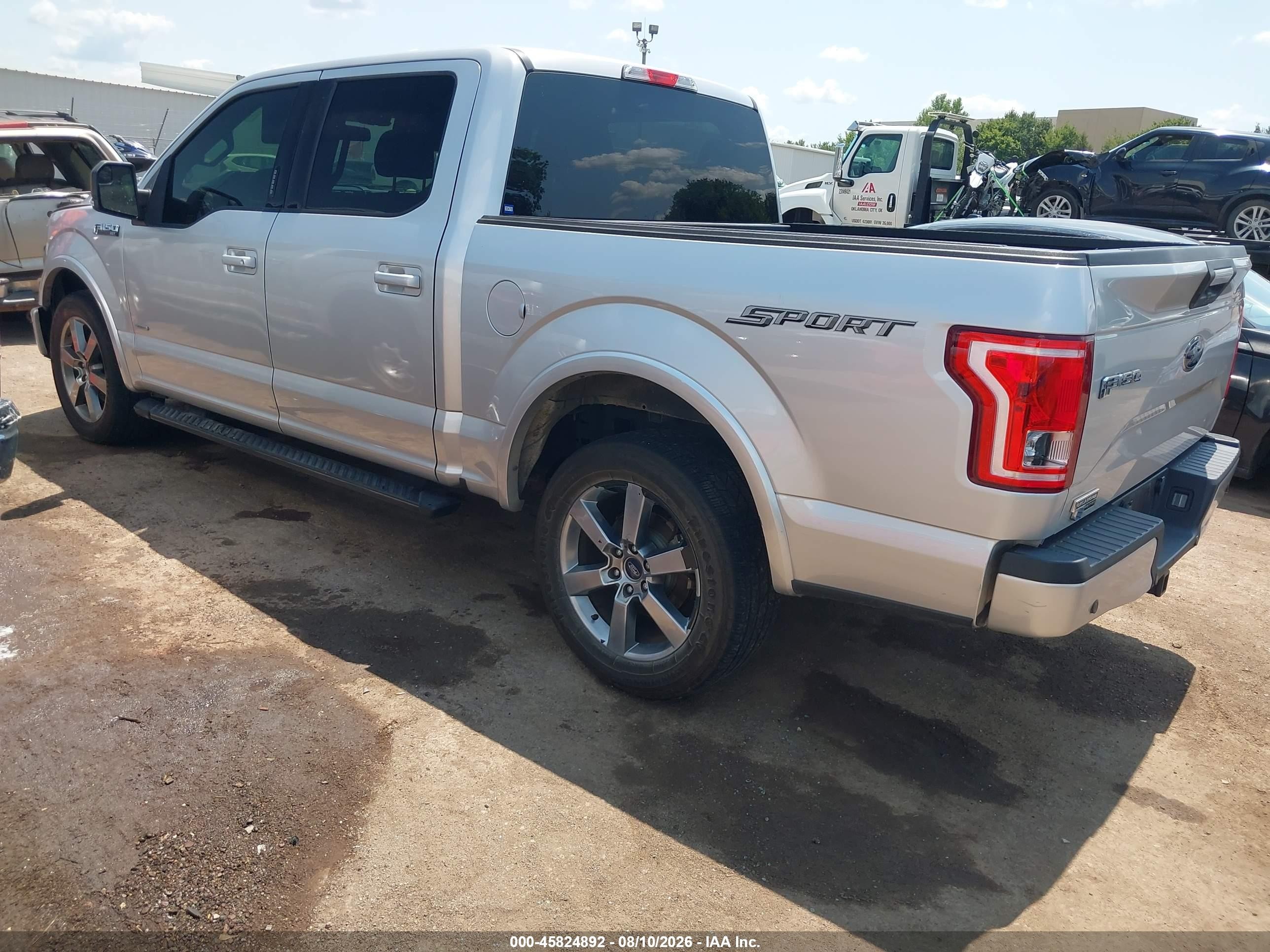 2015 Ford F-150 Xlt Gray vin: 1FTEW1CP0FKD95555